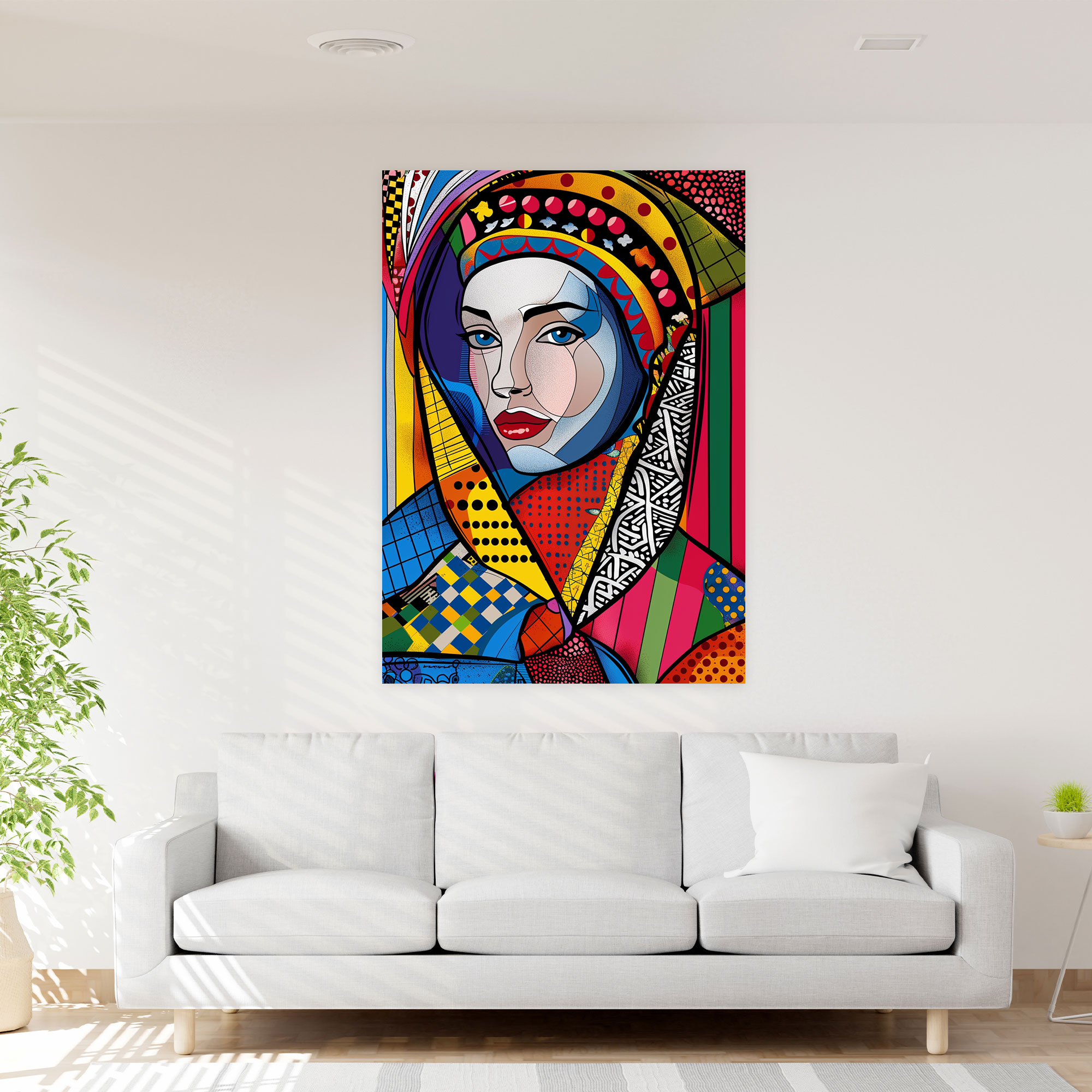 Renaissance Portrait Classicism Pop Art Canvas Print - Classicism And Popart, Canvas Print, Canvas Wall Art, Wall Art