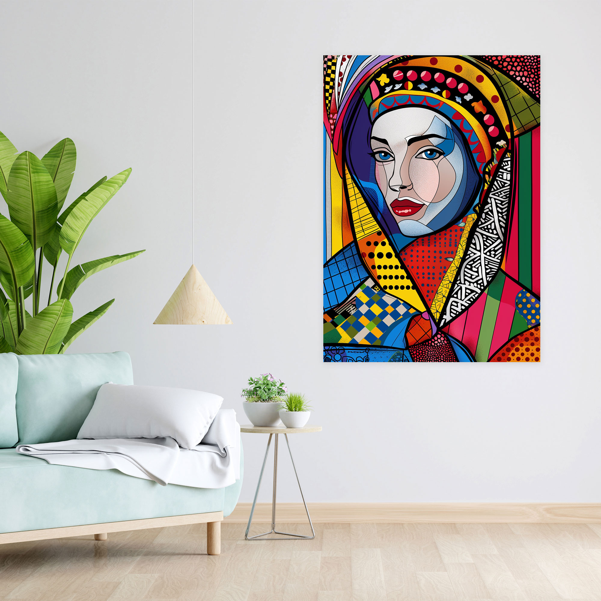 Renaissance Portrait Classicism Pop Art Canvas Print - Classicism And Popart, Canvas Print, Canvas Wall Art, Wall Art
