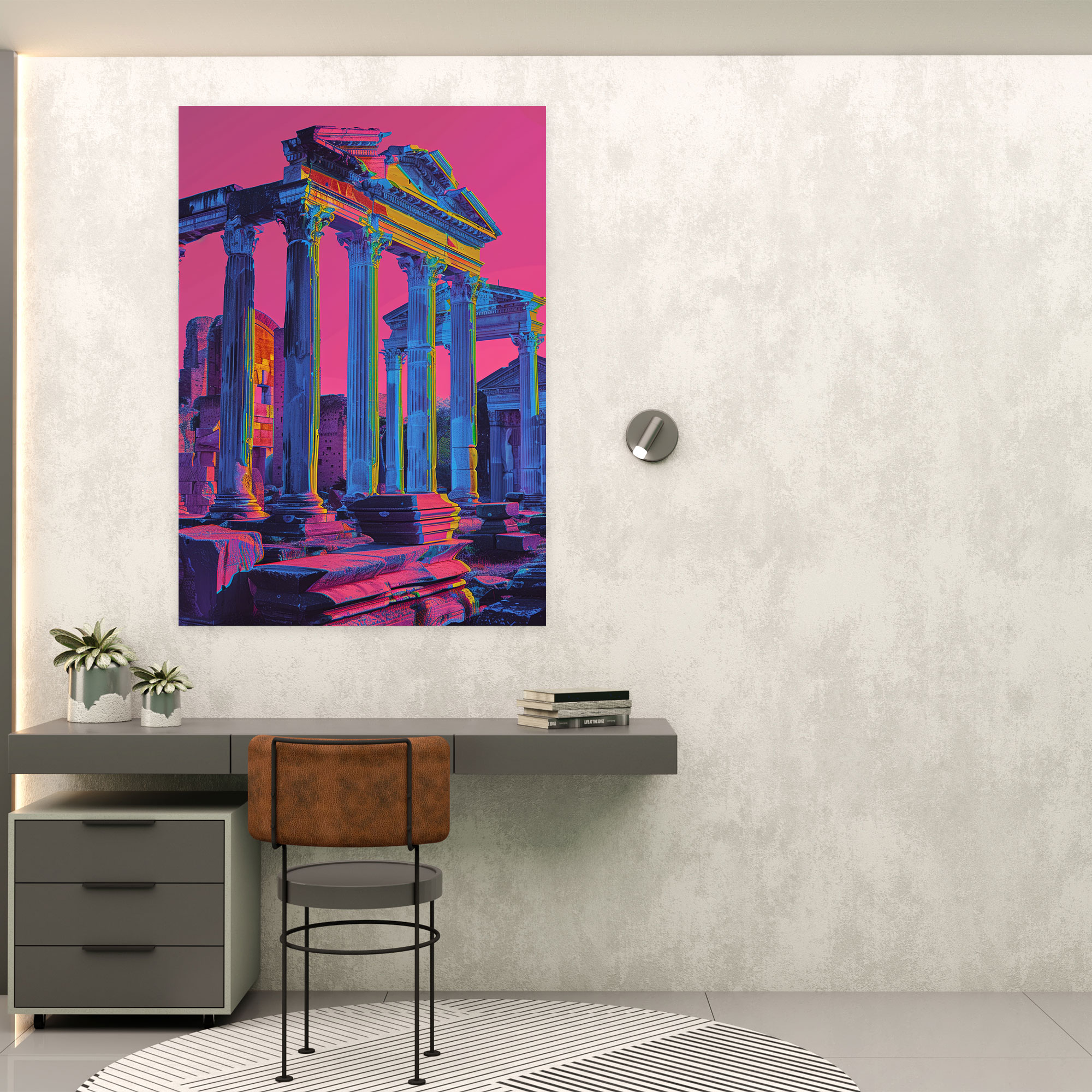 Neon Classicism Canvas Print - Classicism And Popart, Wall Art, Home Decoration, Wall Decoration