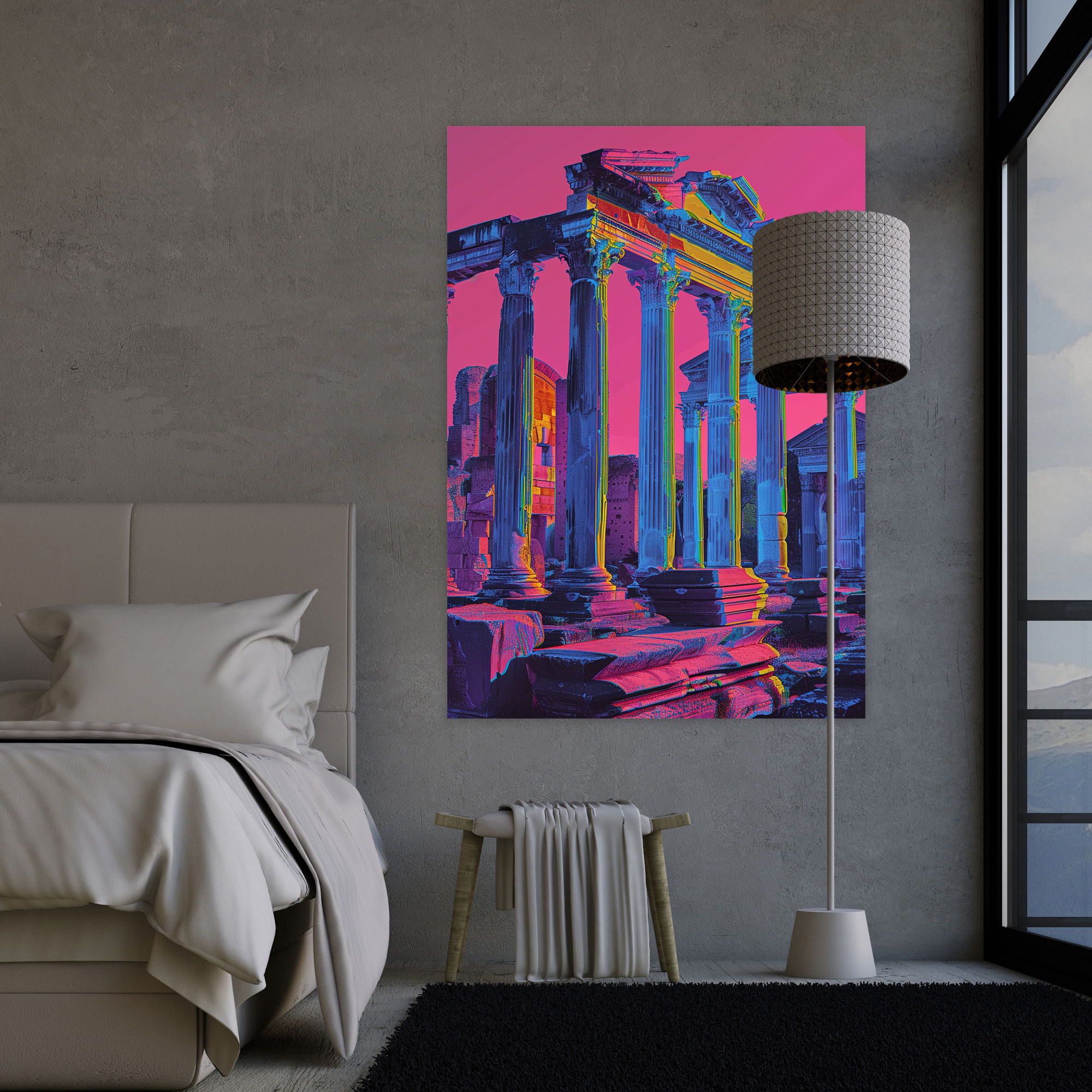 Neon Classicism Canvas Print - Classicism And Popart, Wall Art, Home Decoration, Wall Decoration