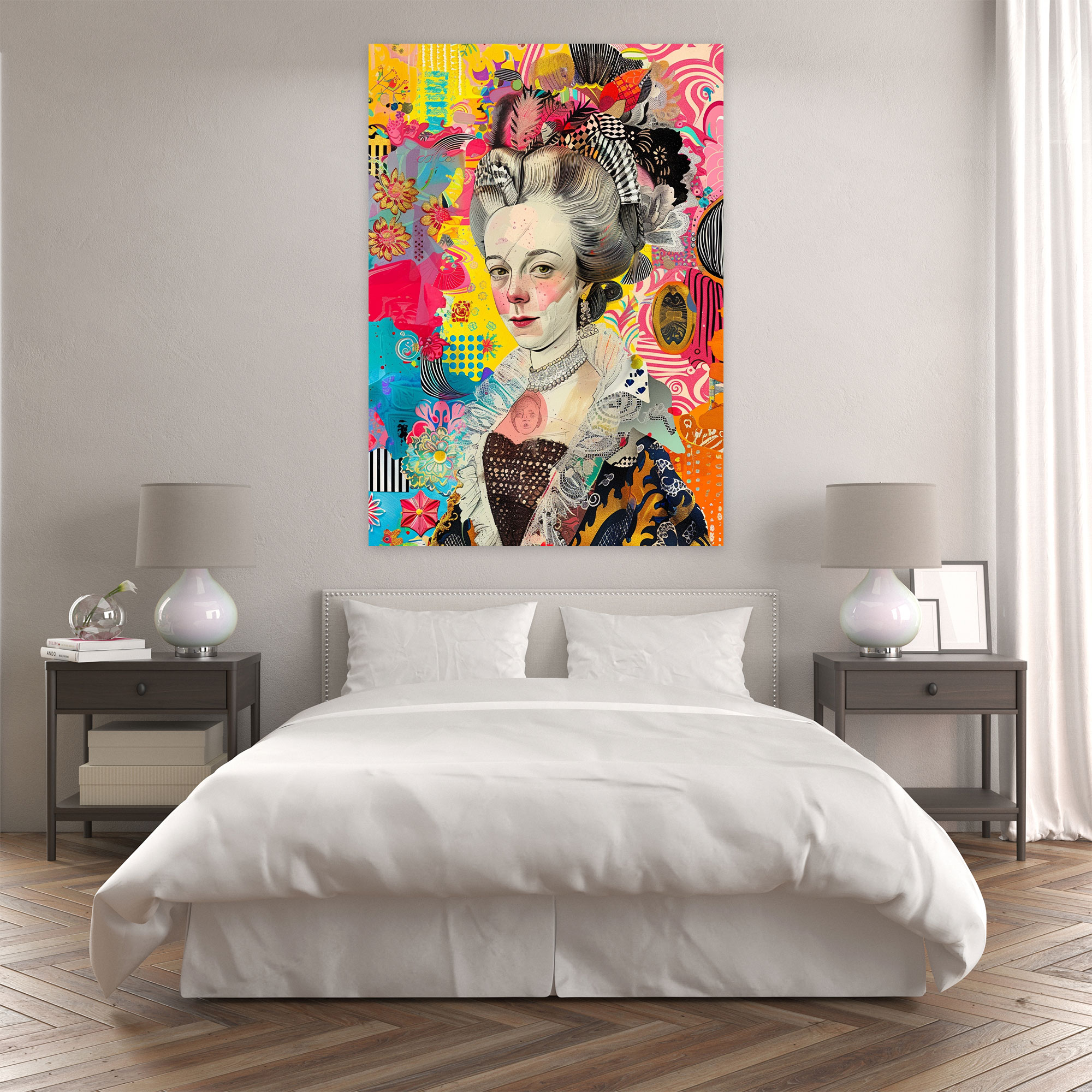 Marie Antoinette Pop Art Canvas Print - Classicism And Popart, Wall Art, Canvas Print, Canvas