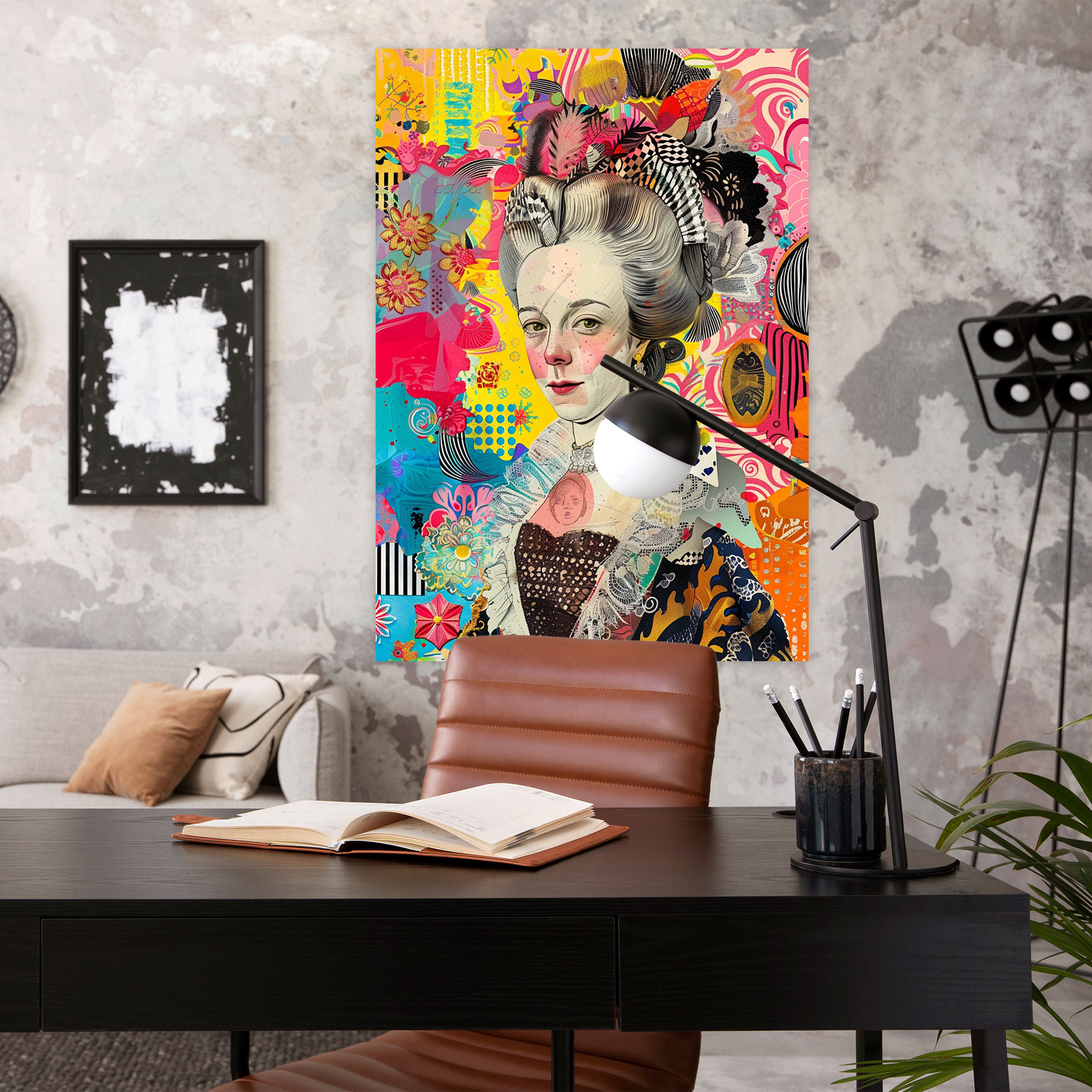 Marie Antoinette Pop Art Canvas Print - Classicism And Popart, Wall Art, Canvas Print, Canvas