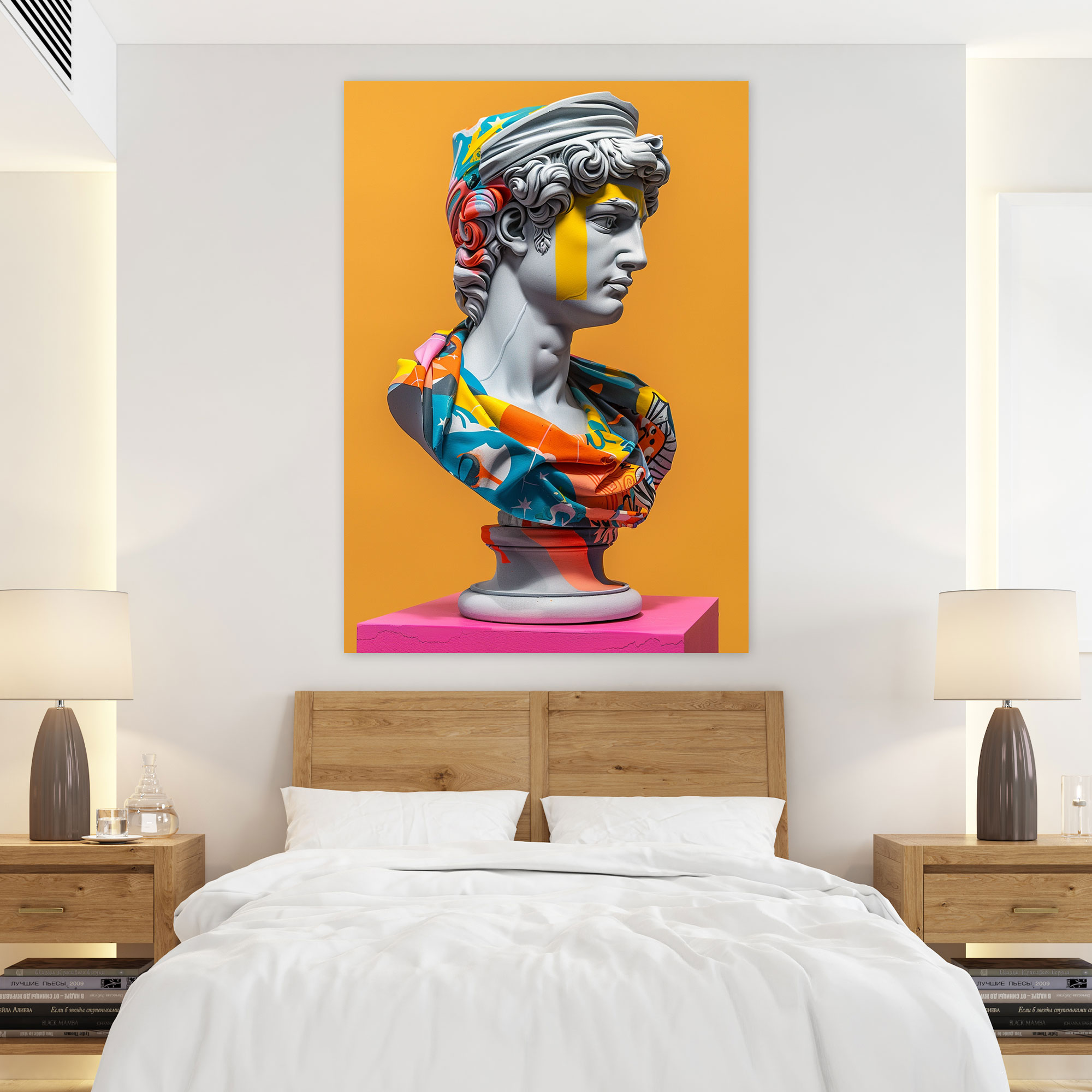 Renaissance Street Art Canvas Print - Classicism And Popart, Wall Decoration, Canvas, Canvas Wall Art