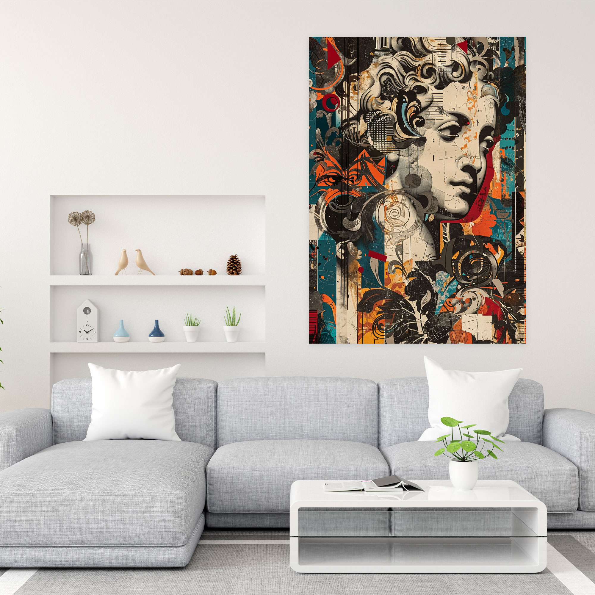 Medieval Pop Art Canvas Print - Classicism And Popart, Canvas, Canvas Wall Art, Wall Decoration