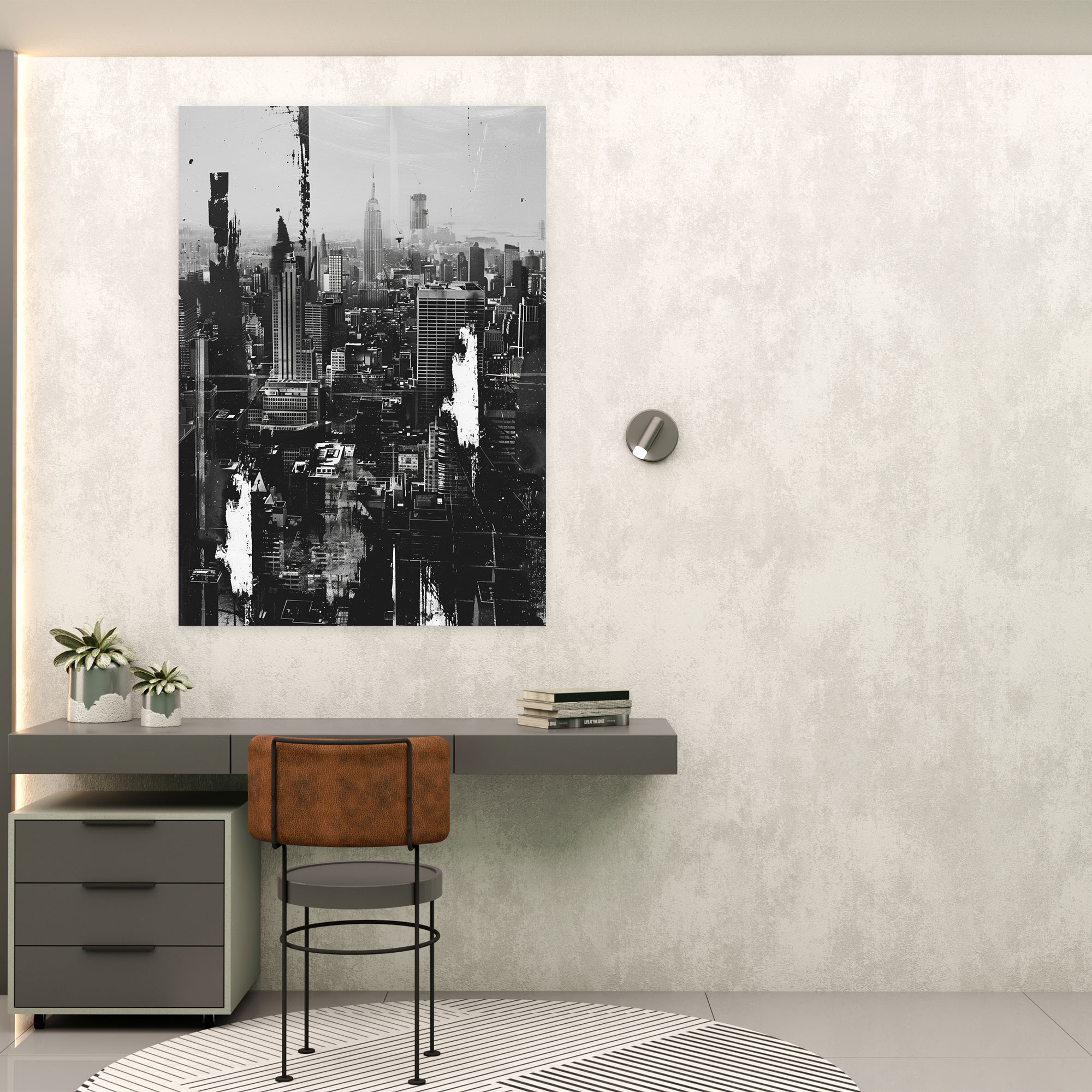 Pop Art Şehir Manzarası Vintage Fotoğraf Kanvas Tablo - Klasizm ve Pop Art Duvar Sanatı Duvar Dekorasyonu Klasizmi Pop Art ile Birleştirin