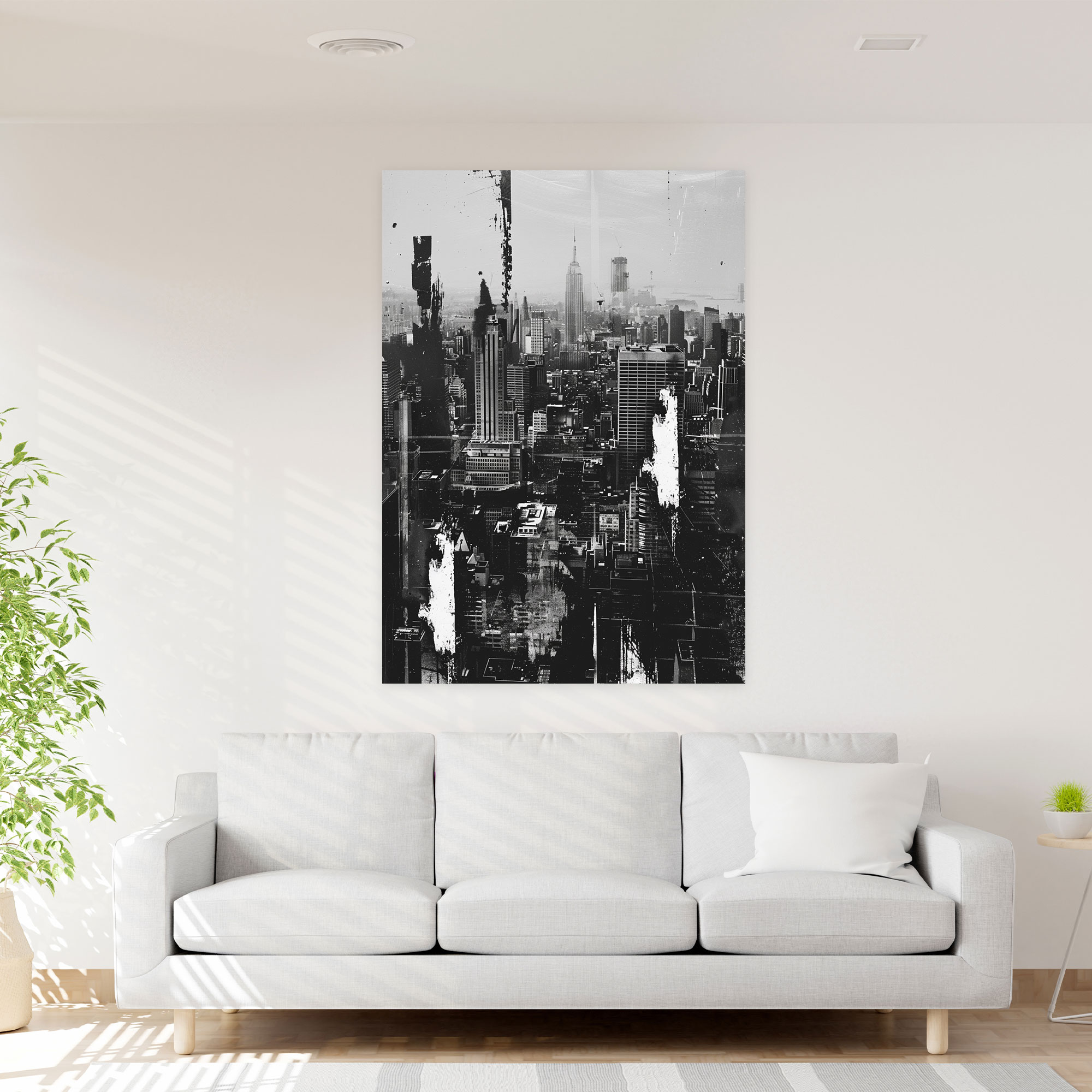 Pop Art Şehir Manzarası Vintage Fotoğraf Kanvas Tablo - Klasizm ve Pop Art Duvar Sanatı Duvar Dekorasyonu Klasizmi Pop Art ile Birleştirin