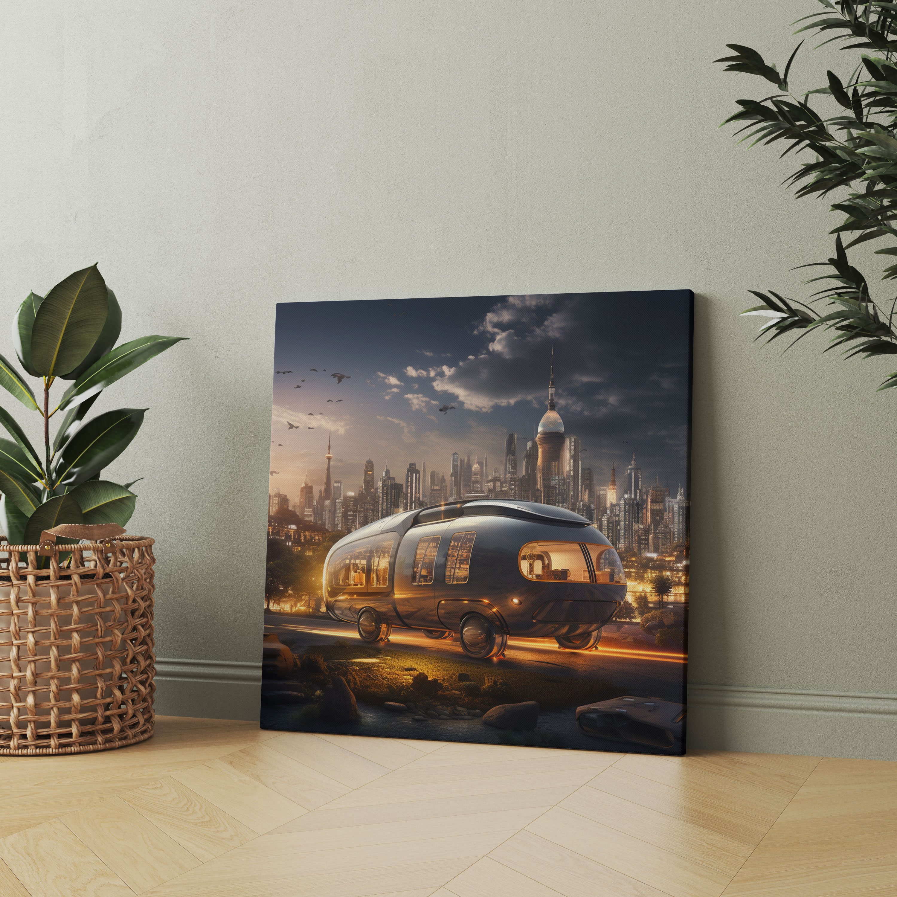 Caravan Canvas Print - Futuristic Fusion - Caravan, Canvas Print, Wall Art, Caravan
