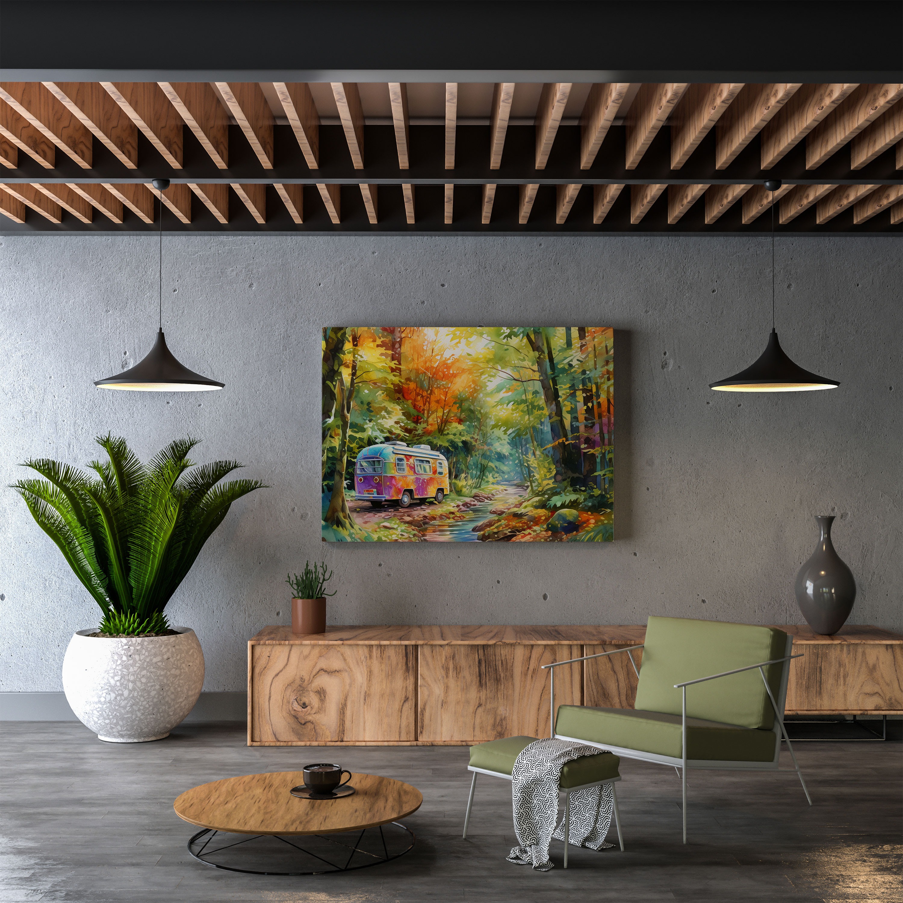 Caravan Canvas Print - Caravan, Caravan, Wall Art, Canvas
