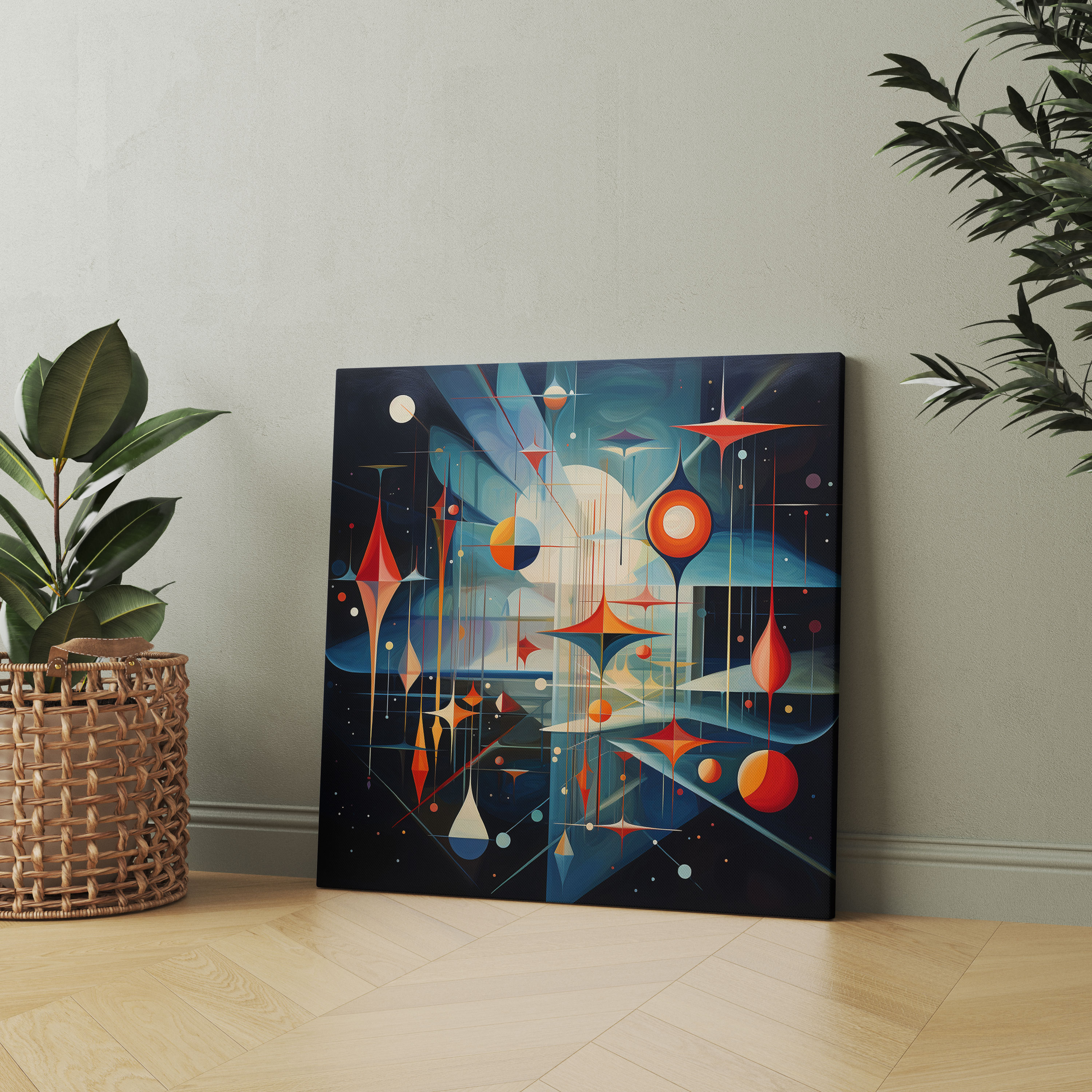 Modern Caravan Wall Art - Caravan, Space, Home Decoration, Wall Decoration