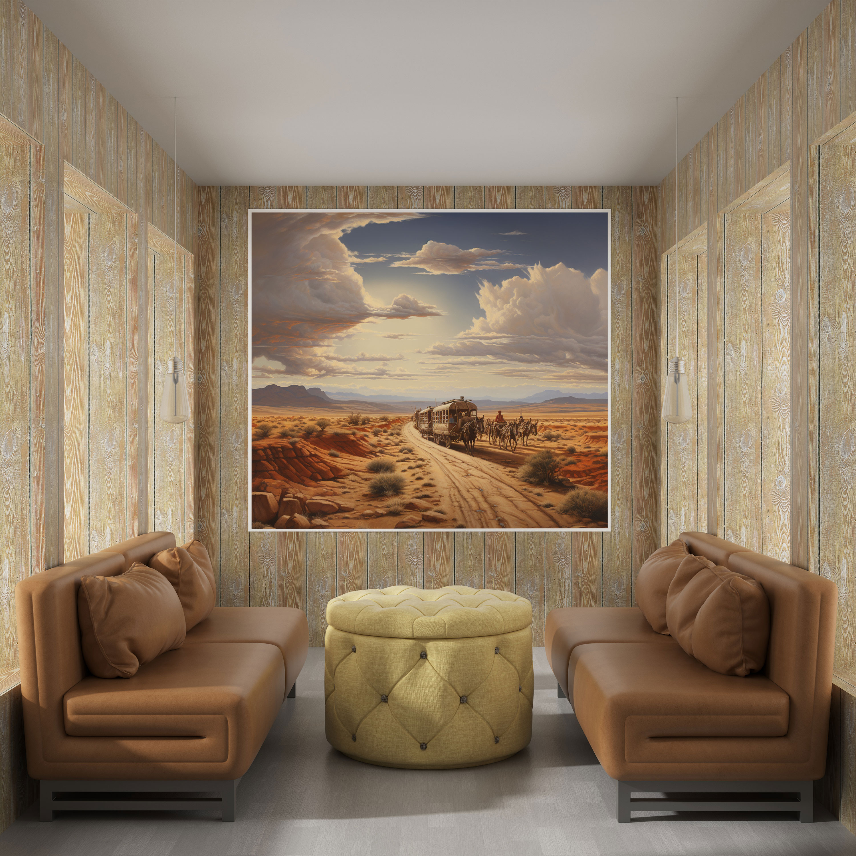 Desert Caravan Wall Art - Caravan, Caravan, Canvas Print, Wall Decoration