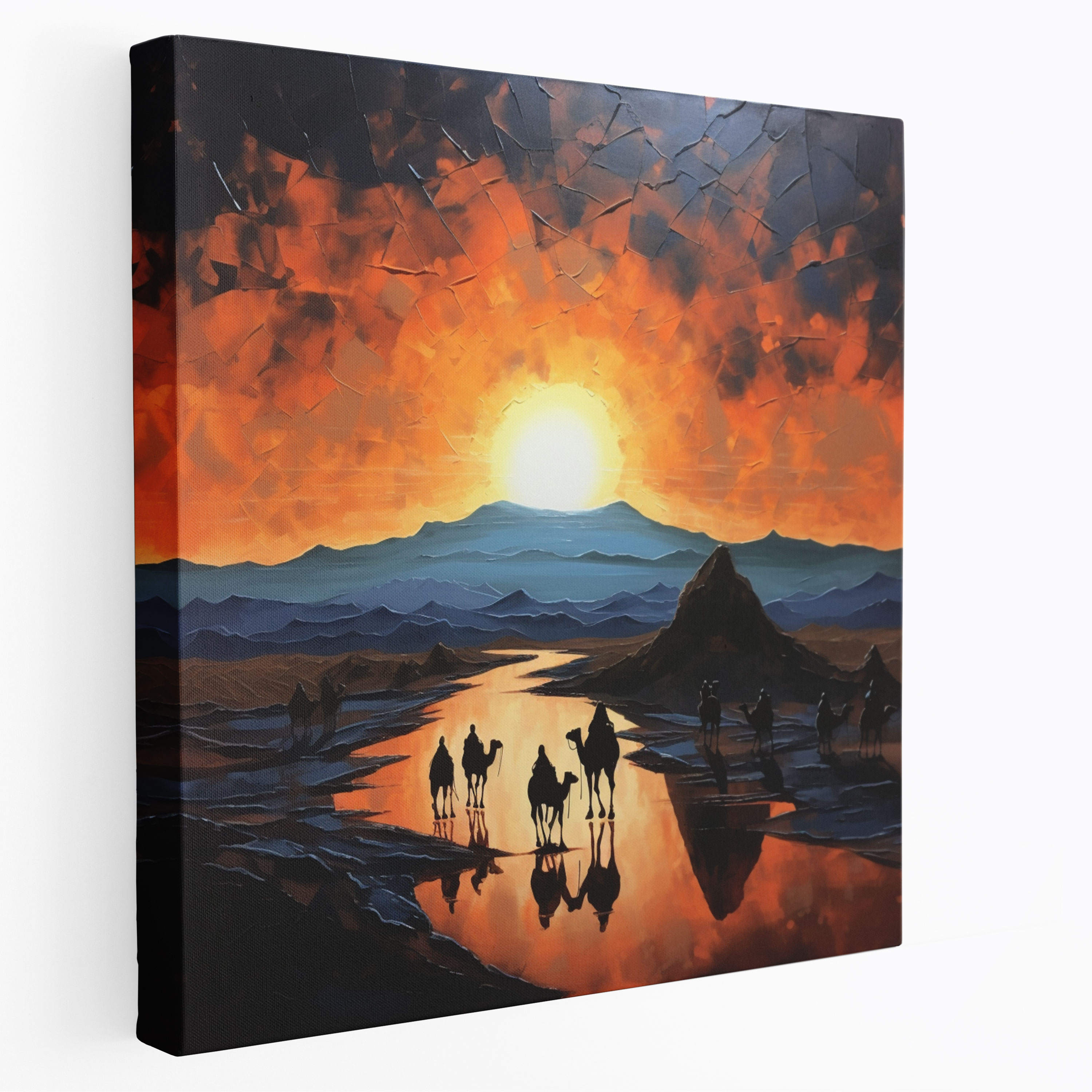 Mystical Desert Caravan Wall Art - Caravan, Desert, Wall Art, Camels