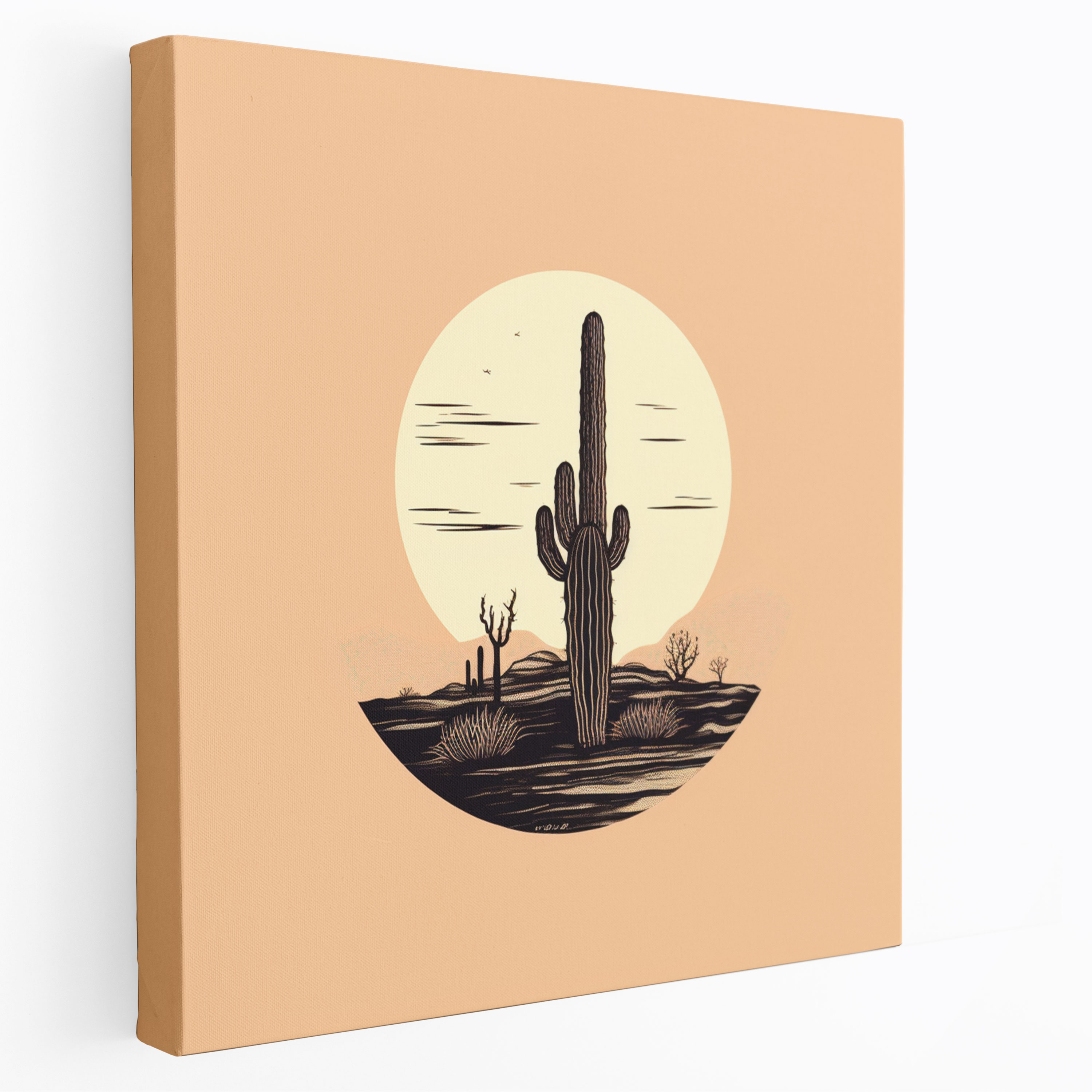 Cactus Wall Art - Cactus, Canvas, Cactus, Peacefulness