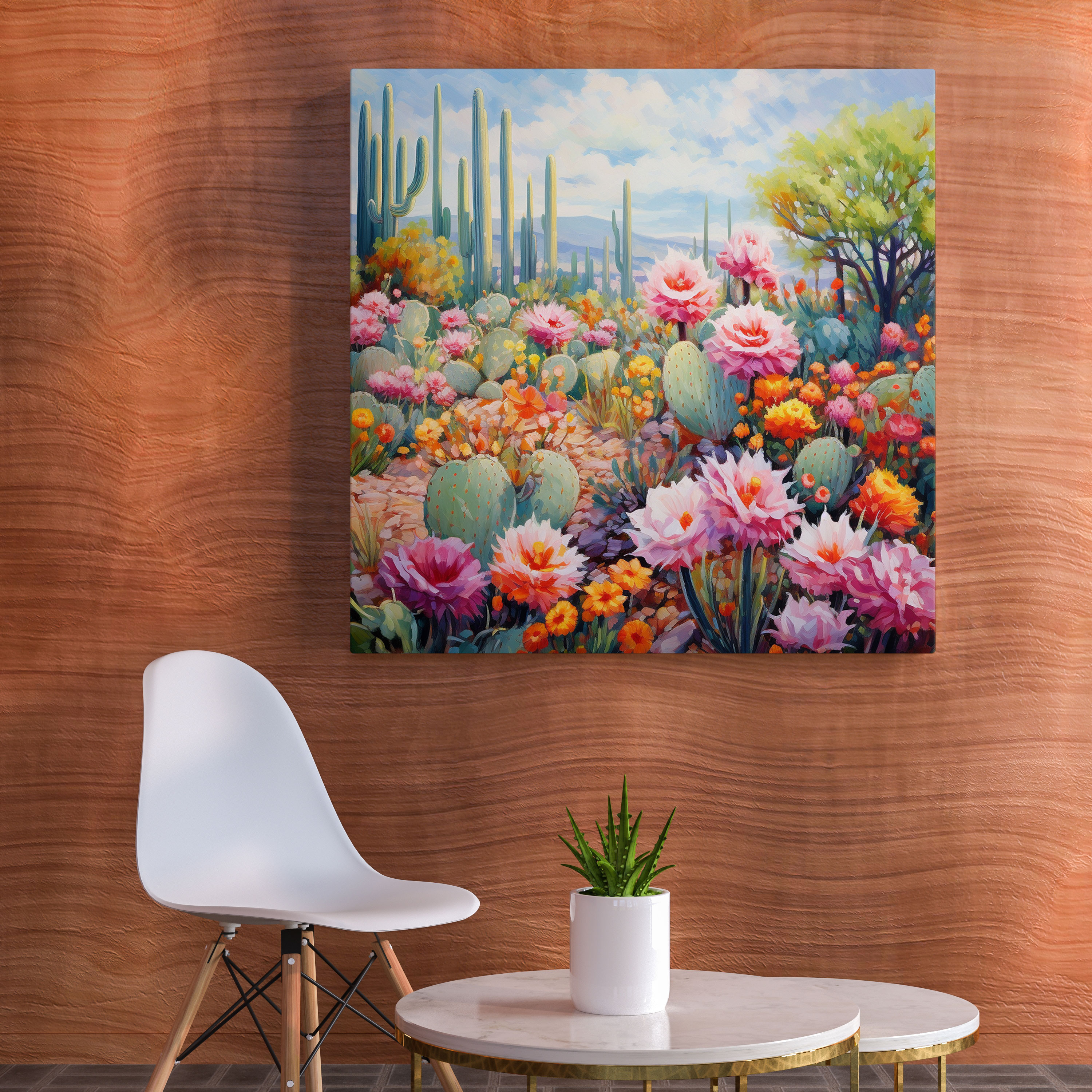 Cactus Wall Art - Cactus, Home Decoration, Canvas Print, Cactus Garden