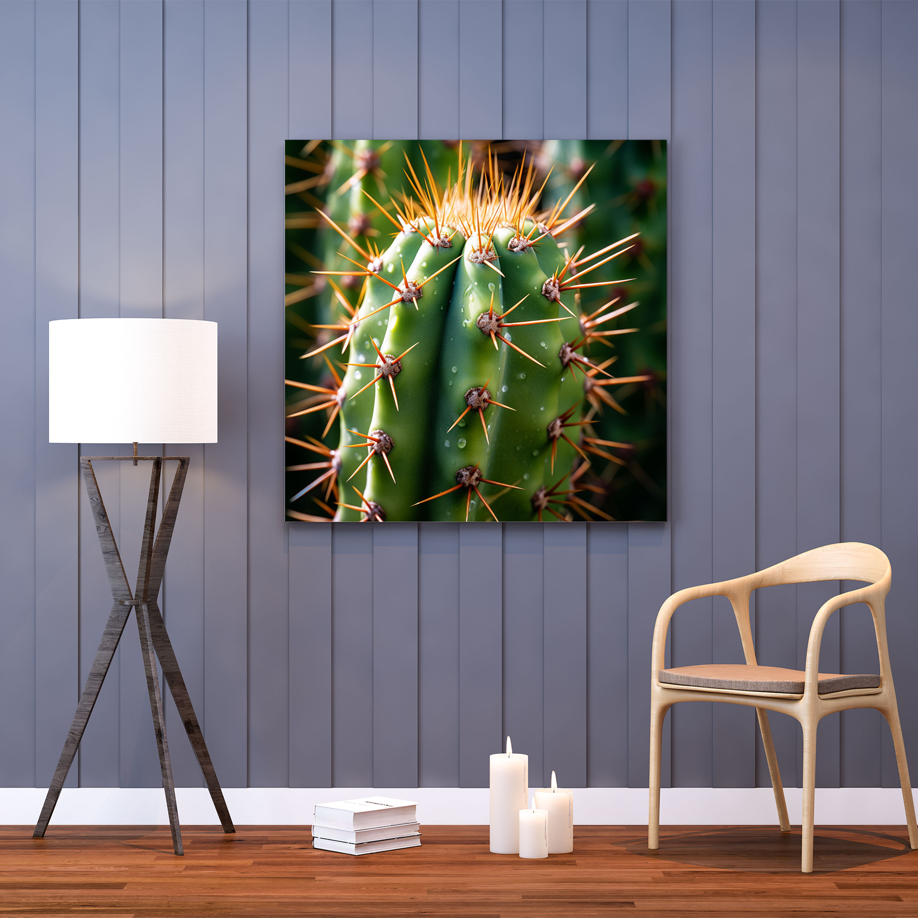 Prickly Cactus Canvas Print - Cactus, Canvas, Nature, Prickly Cactus