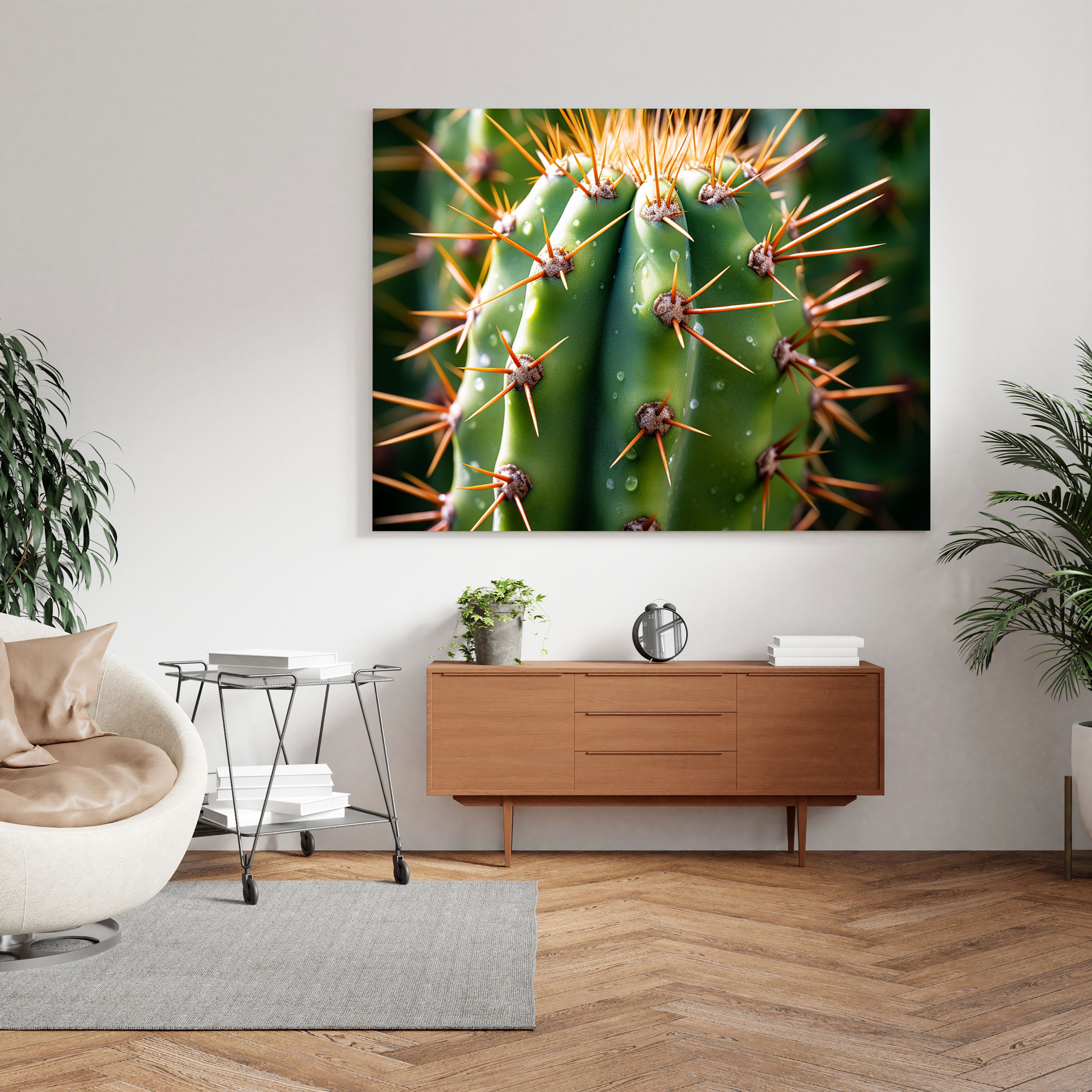 Prickly Cactus Canvas Print - Cactus, Canvas, Nature, Prickly Cactus