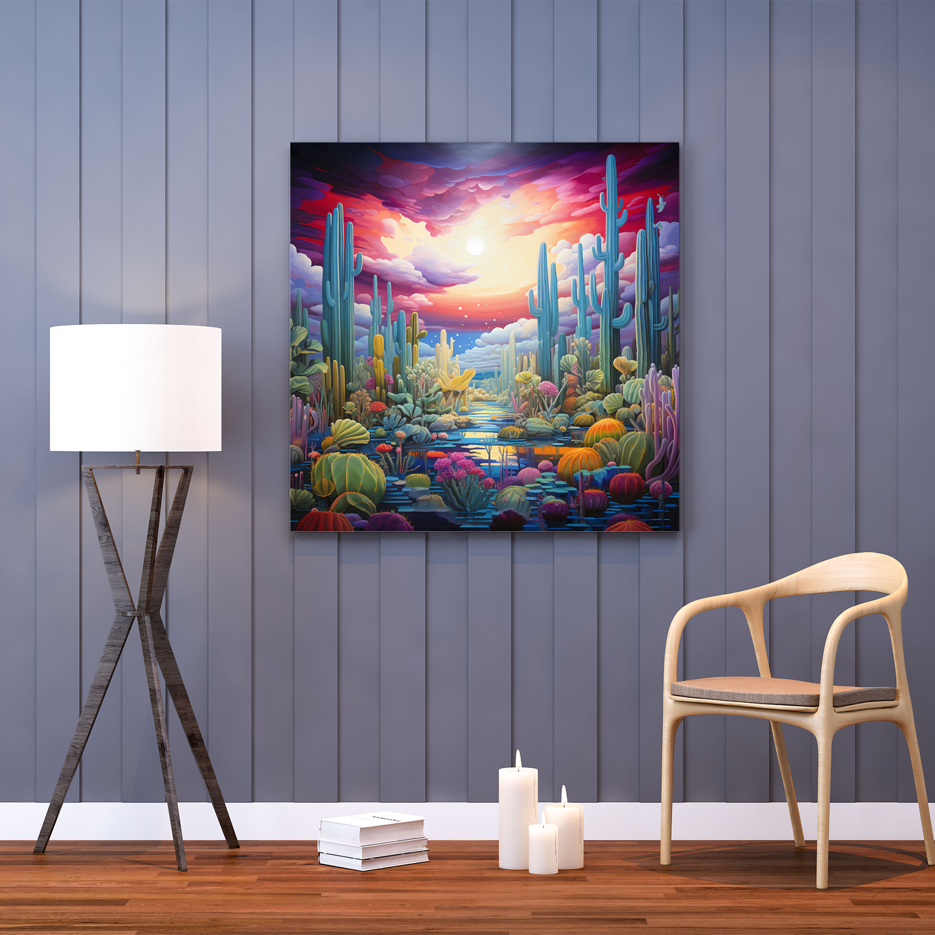 Dreamlike Cactus Canvas Print - Cactus, Canvas Wall Art, Canvas, Cactus