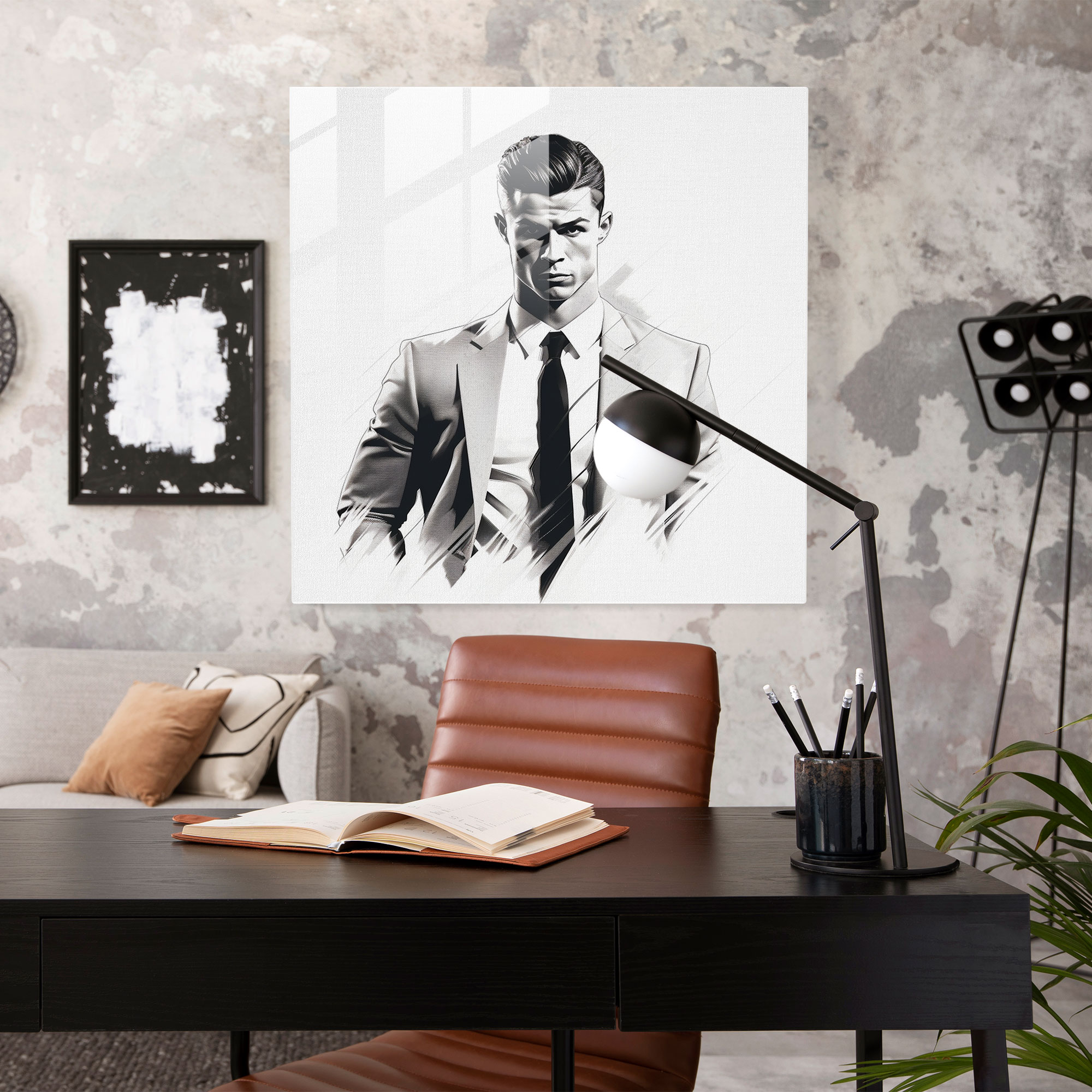Cristiano Ronaldo Wall Decoration - Cristiano Ronaldo, Cristiano Ronaldo, Glass Wall Art, Glass Print