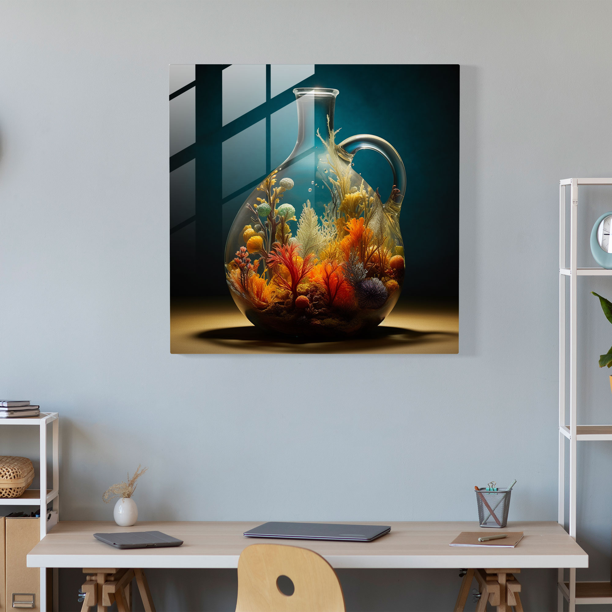 Captivating Cheetah Glass Art - Cheetah, Wall Decoration, Cheetah, Nature's Wonder