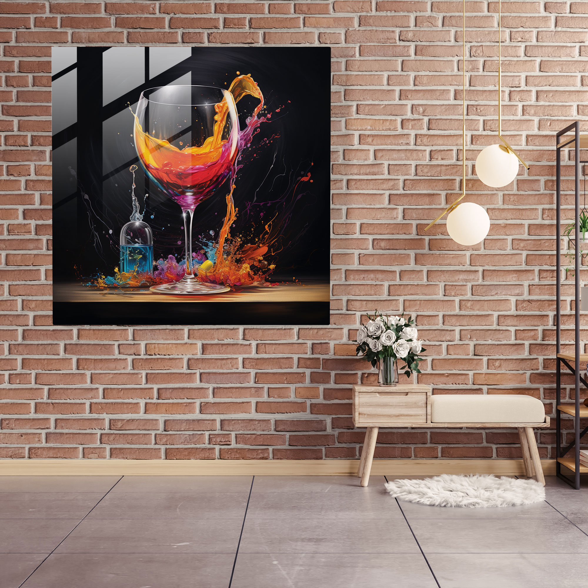 Dynamic Cheetah Glass Print - Cheetah, Home Decoration, Wall Decoration, Glass Print