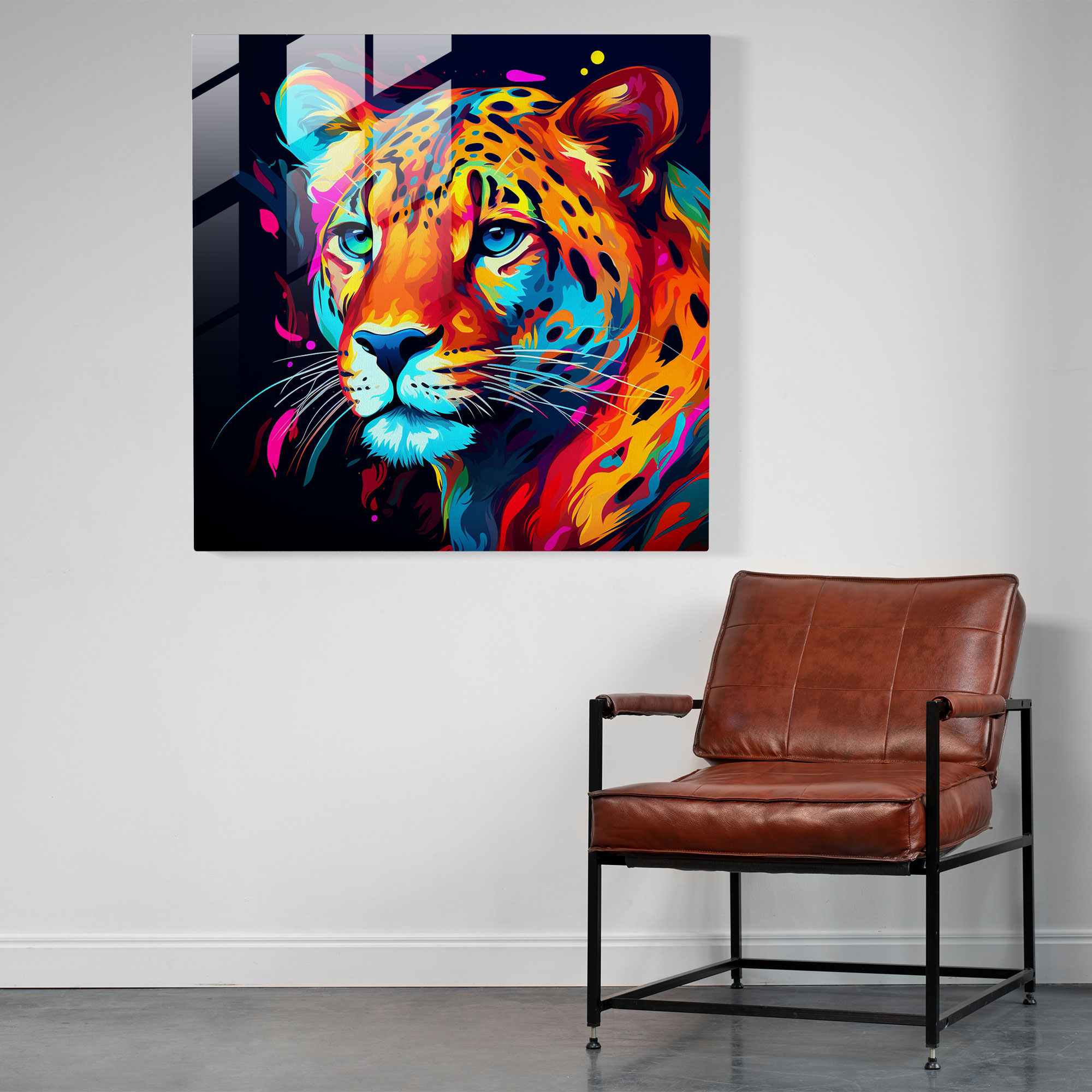 Cheetah Wall Decoration - Cheetah, Wall Decoration, Bold, Strength