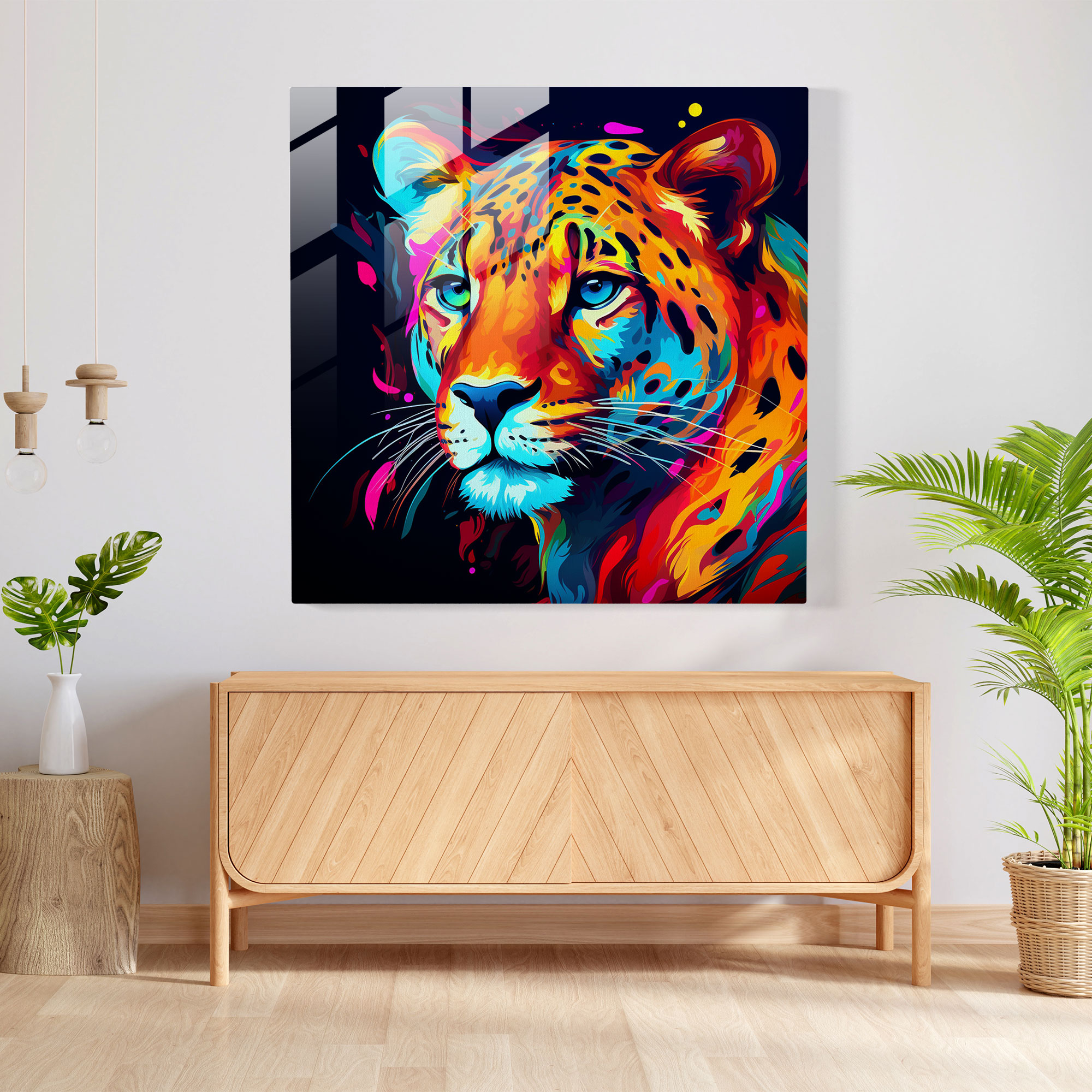 Cheetah Wall Decoration - Cheetah, Wall Decoration, Bold, Strength