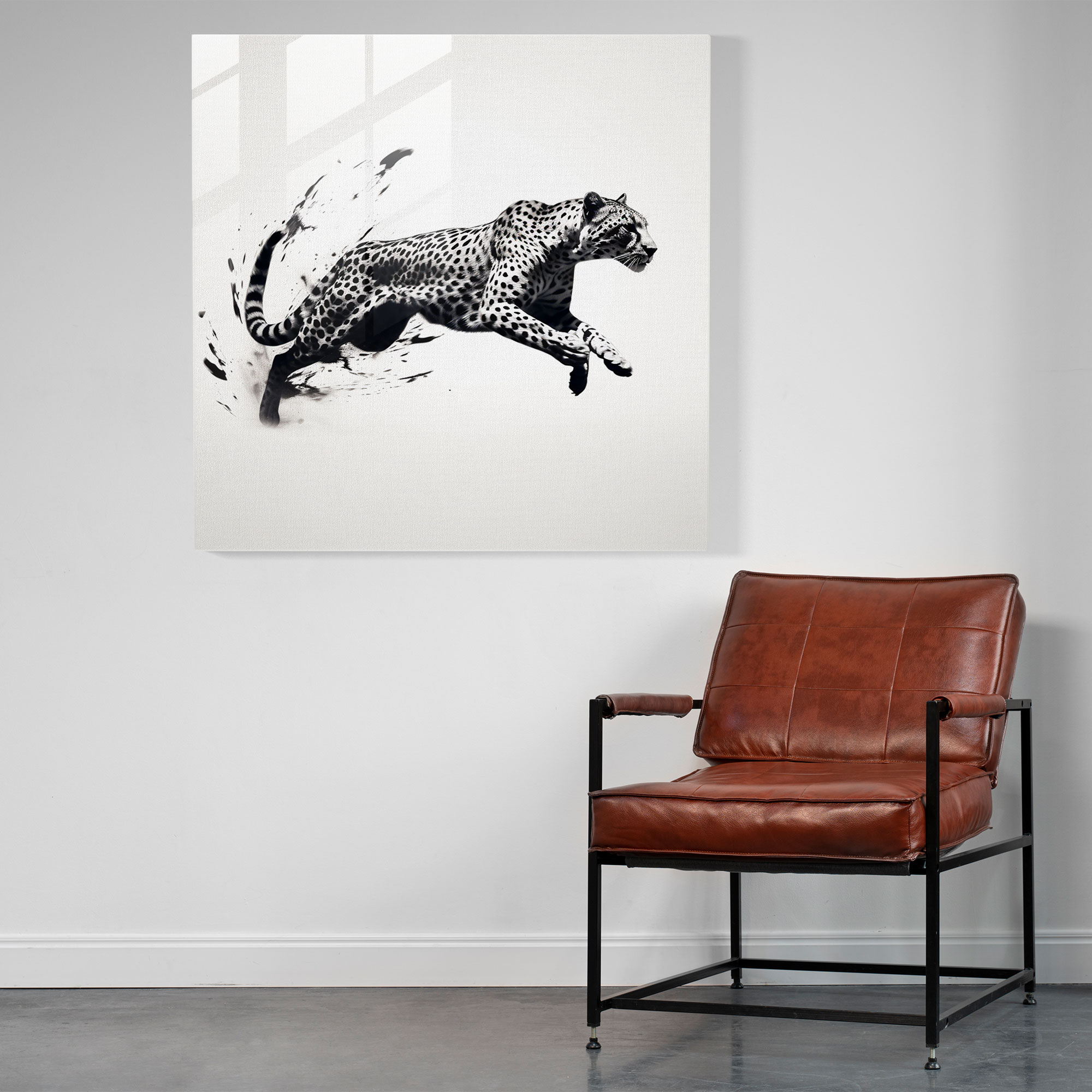 Cheetah Home Decoration - Cheetah, Glass Wall Art, Wall Decoration, Cheetah