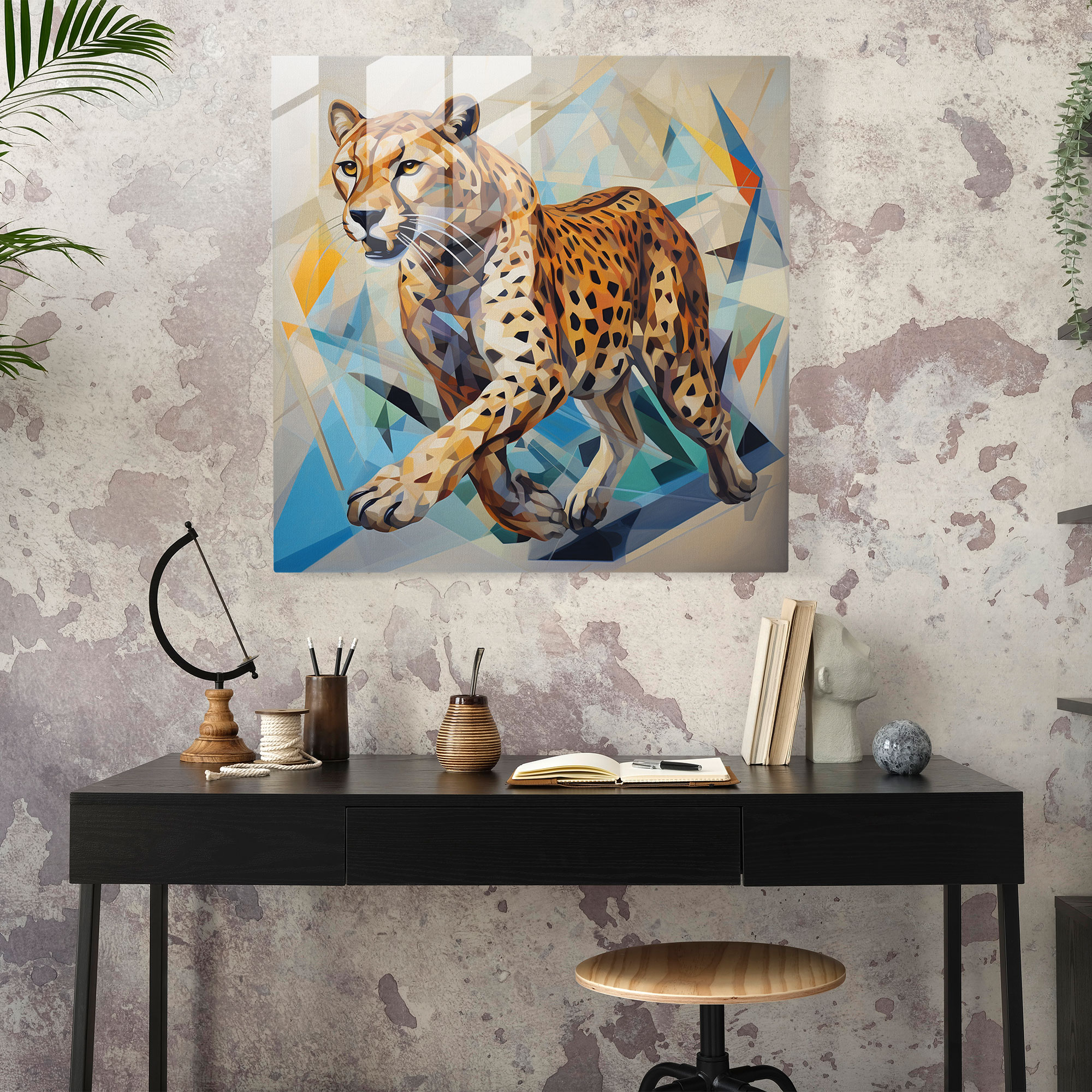 Cheetah Modern Art - Cheetah, Wall Decoration, Cheetah, Home Decoration