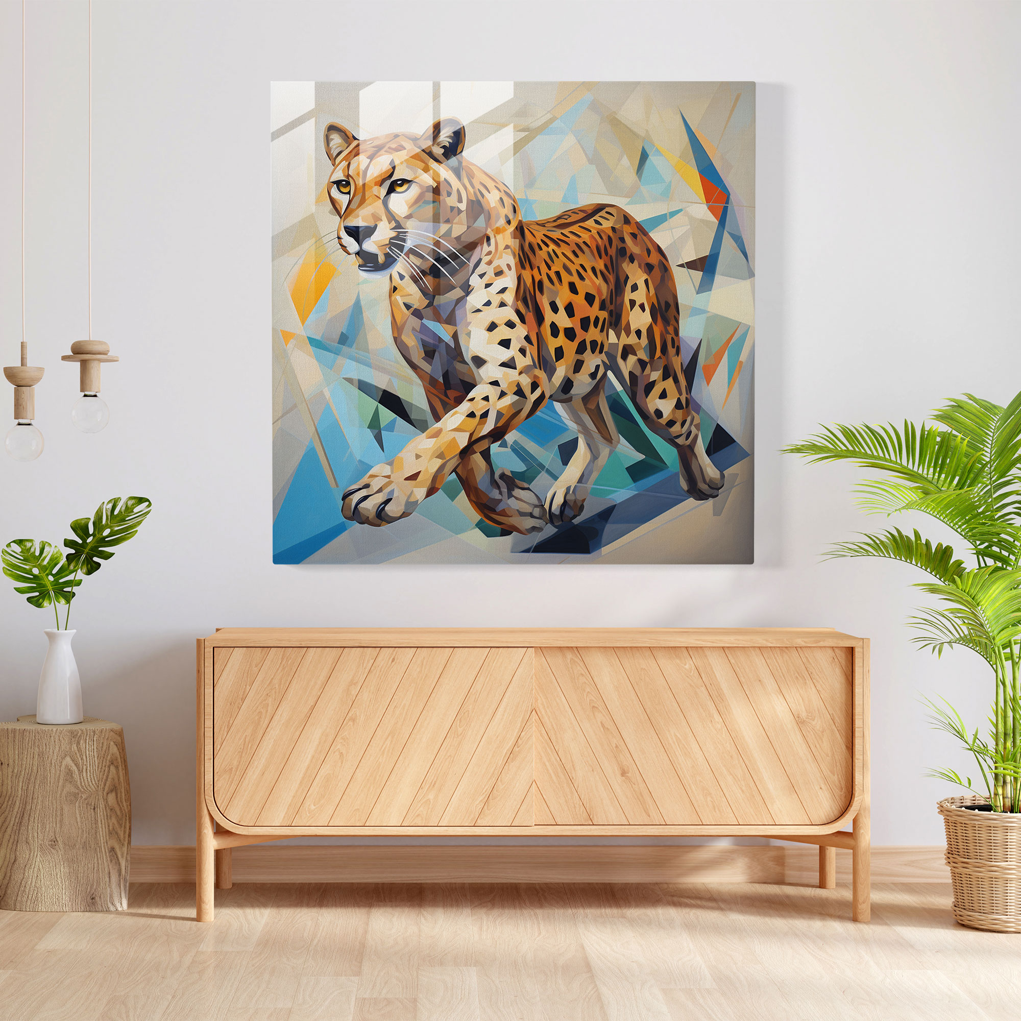 Cheetah Modern Art - Cheetah, Wall Decoration, Cheetah, Home Decoration