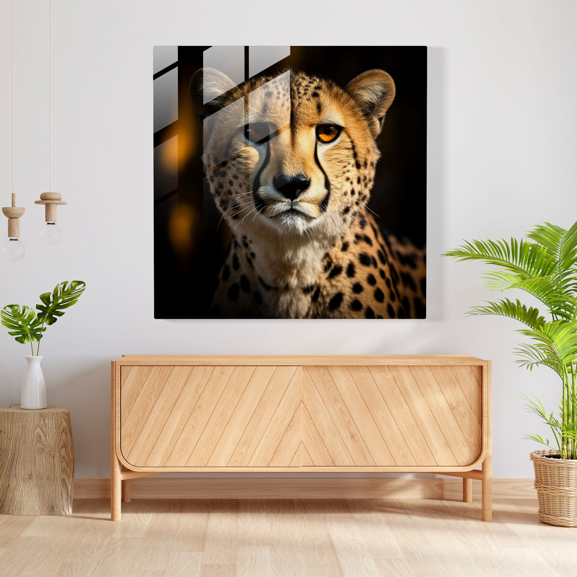 Cheetah Ev Dekorasyonu - Modern Sanat Şık Güzellik Zarafet