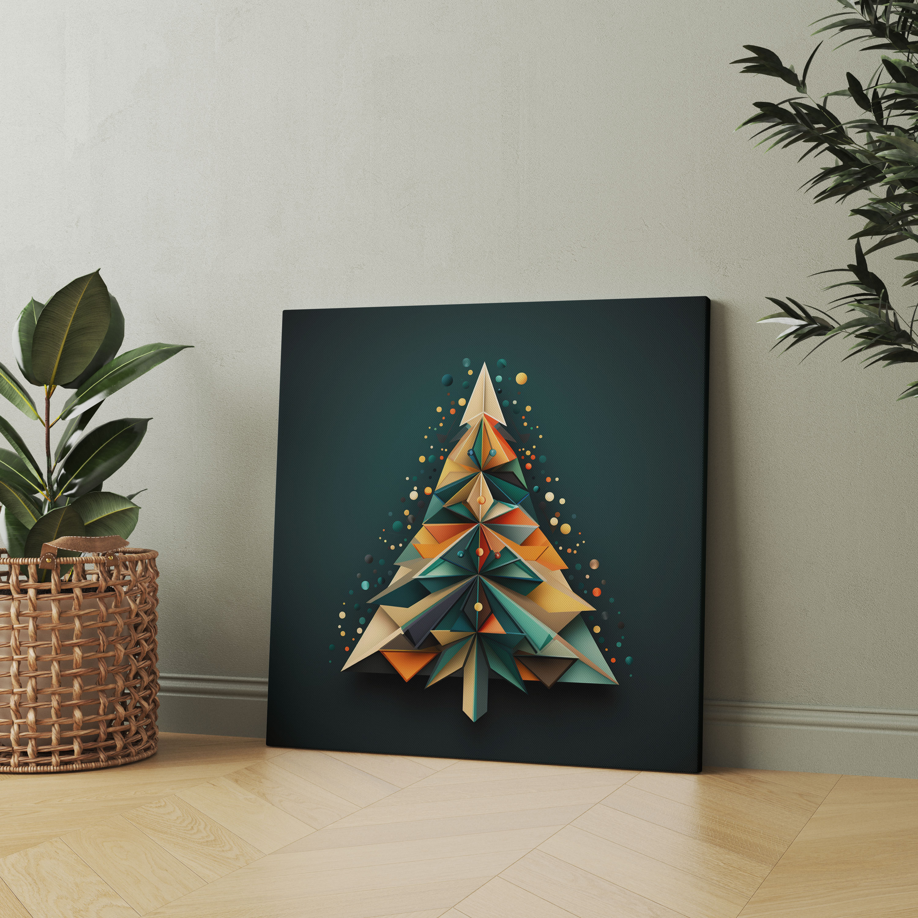 Christmas Wall Art - Geometric Tree - Christmas, Christmas, Canvas Print, Christmas Tree