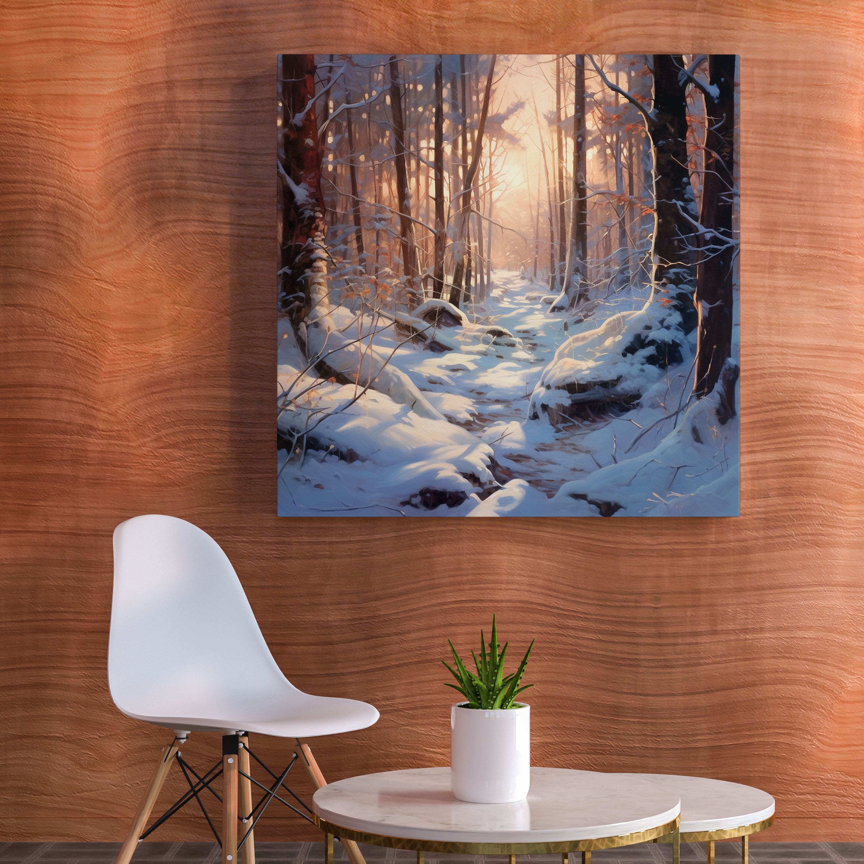 Winter Forest Canvas Print - Christmas, Wall Art, Christmas, Canvas Wall Art