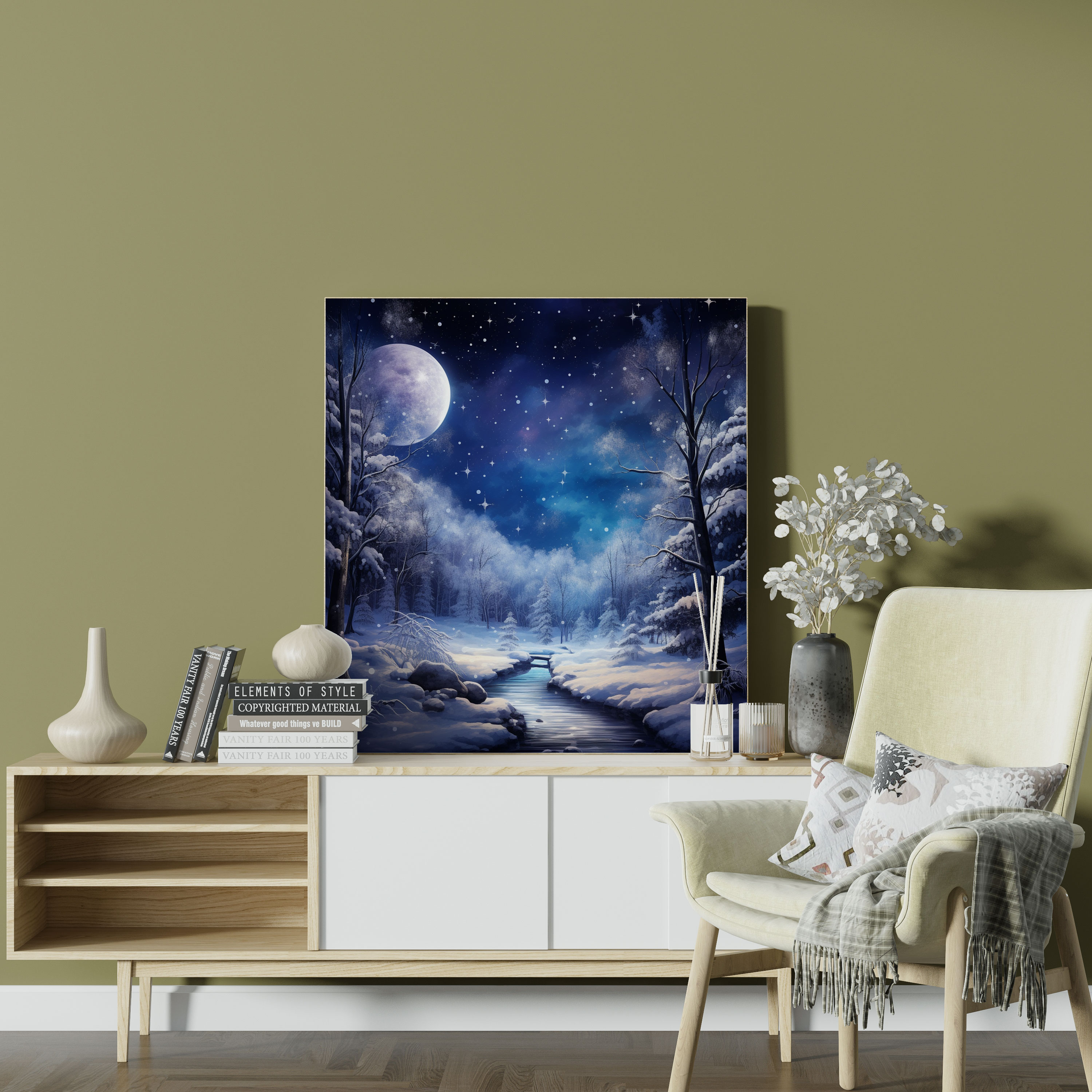 Winter Wonderland Canvas Print - Christmas, Canvas Print, Canvas Wall Art, Snow-Covered Forest