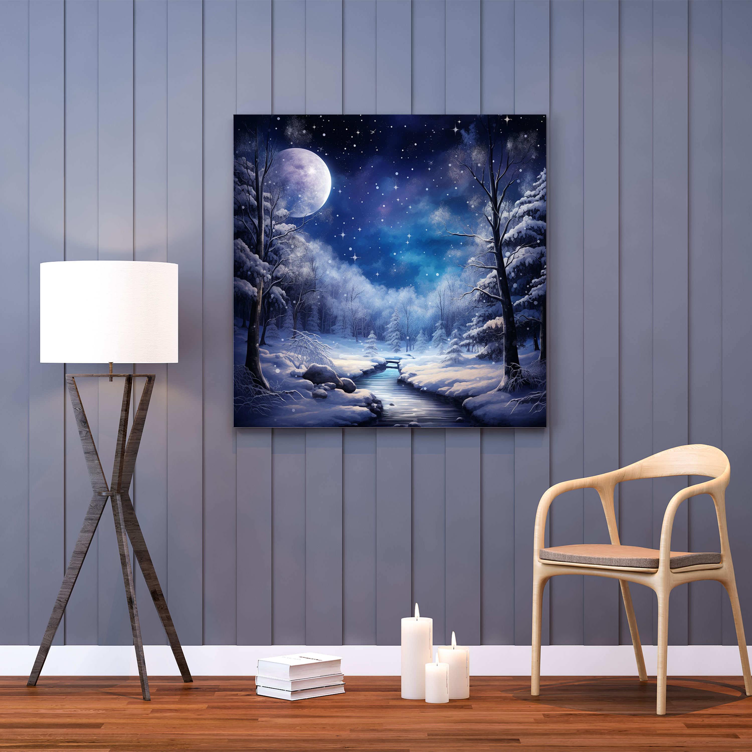 Winter Wonderland Canvas Print - Christmas, Canvas Print, Canvas Wall Art, Snow-Covered Forest