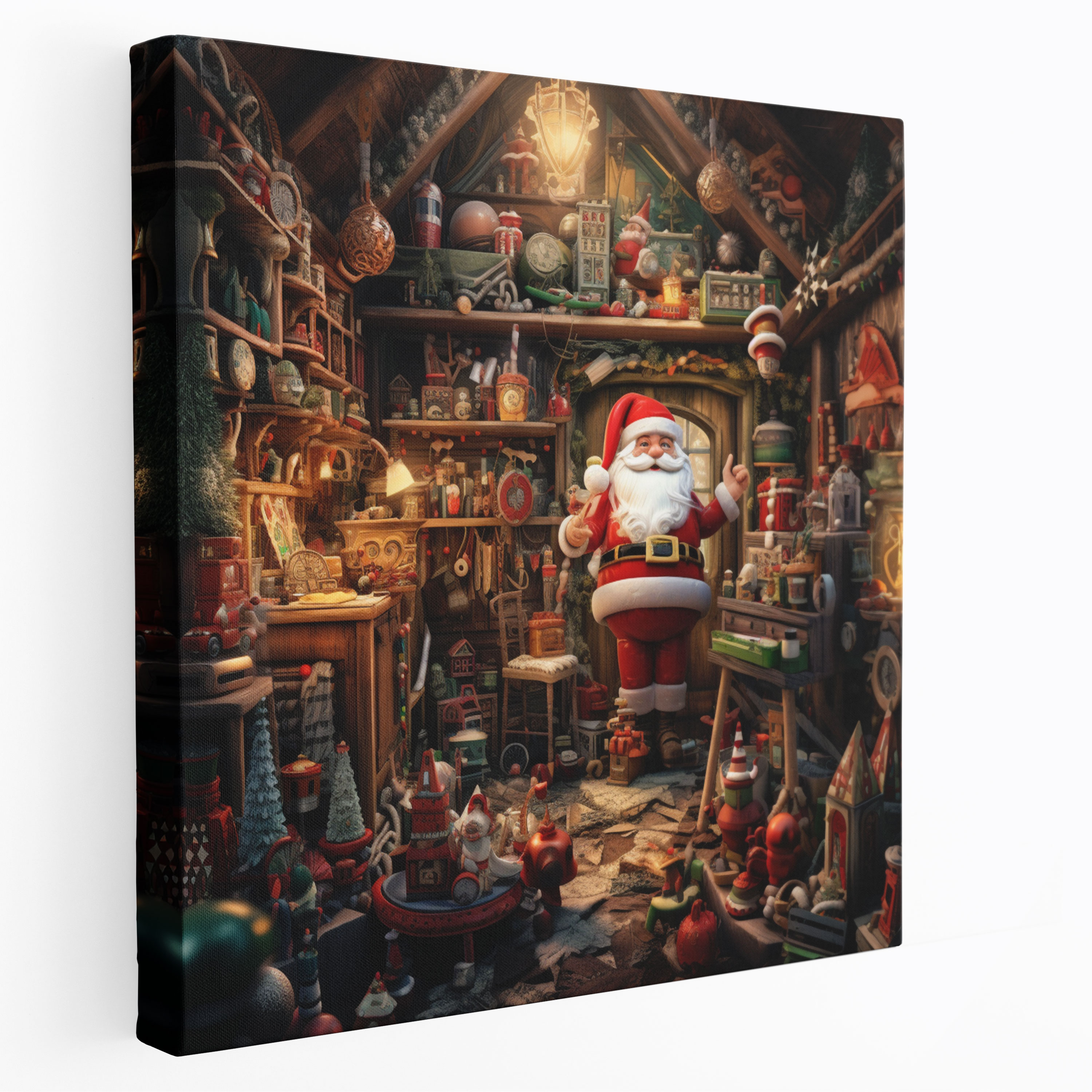 Santa's Workshop Wall Art - Christmas, Christmas, Elves, Wall Decoration