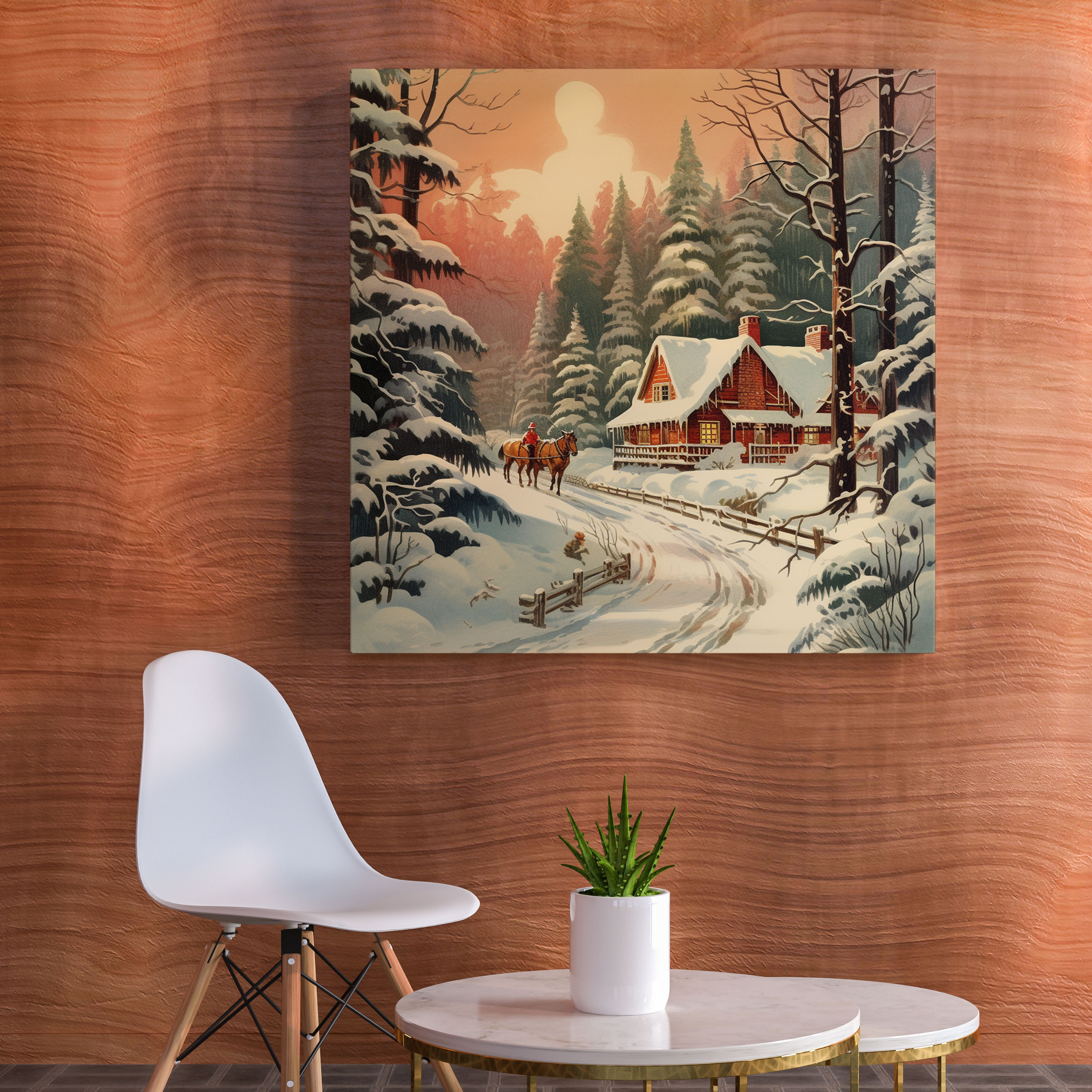 Winter Sleigh Ride Canvas Print - Christmas, Christmas, Canvas, Sleigh Ride