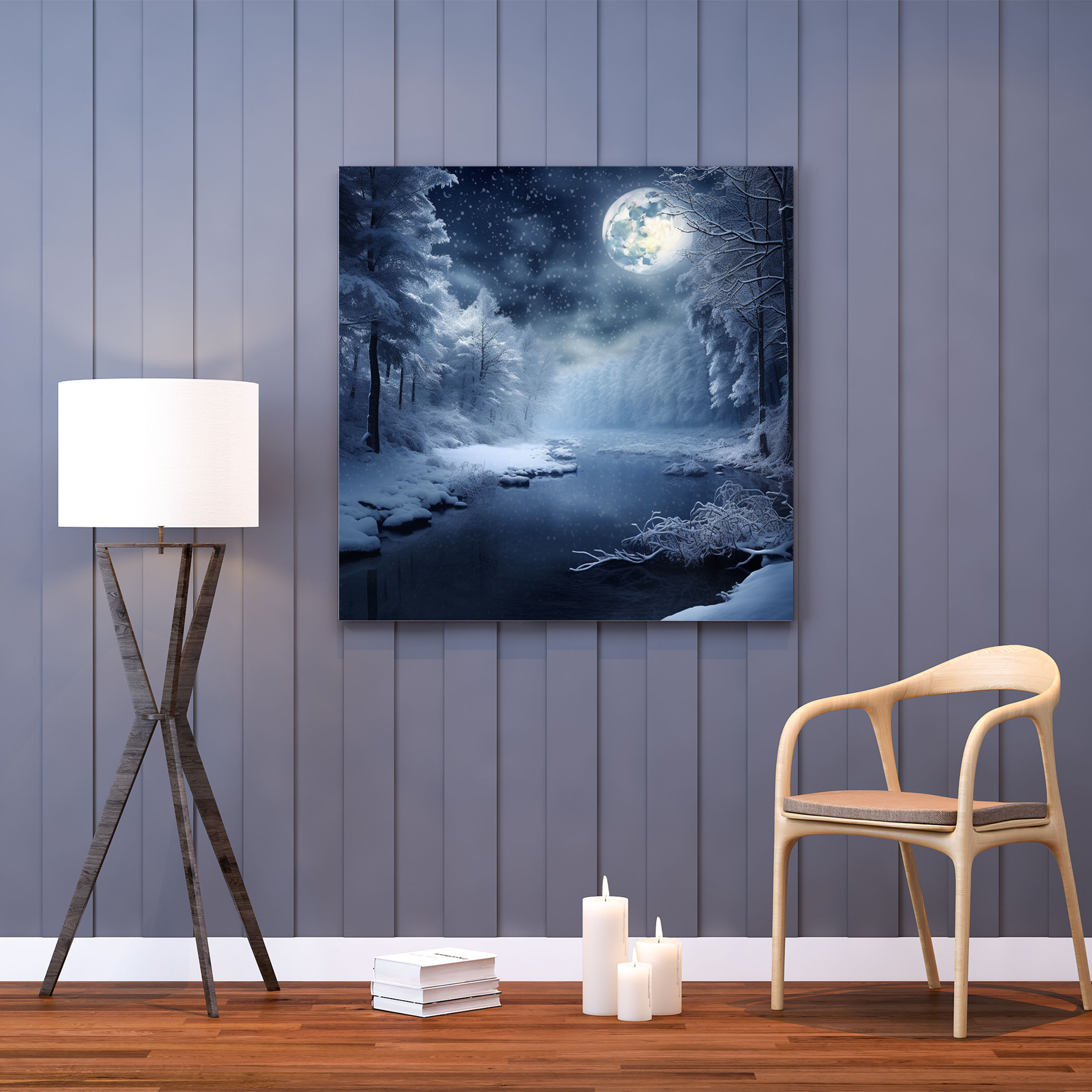 Christmas Winter Wonderland Canvas Print - Christmas, Wall Decoration, Canvas, Wall Art