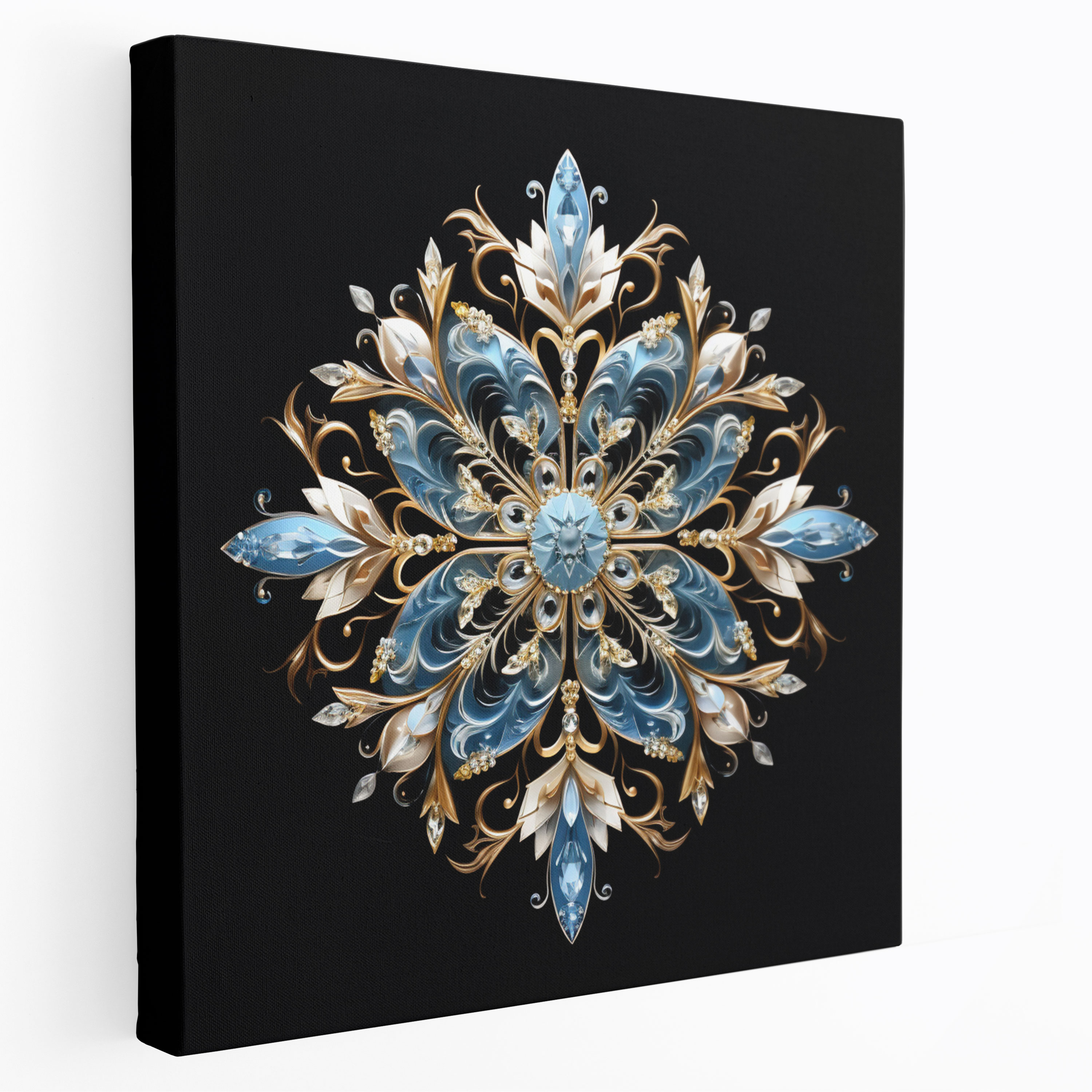Snowflake Delight Canvas Print - Christmas, Home Decoration, Canvas Wall Art, Christmas
