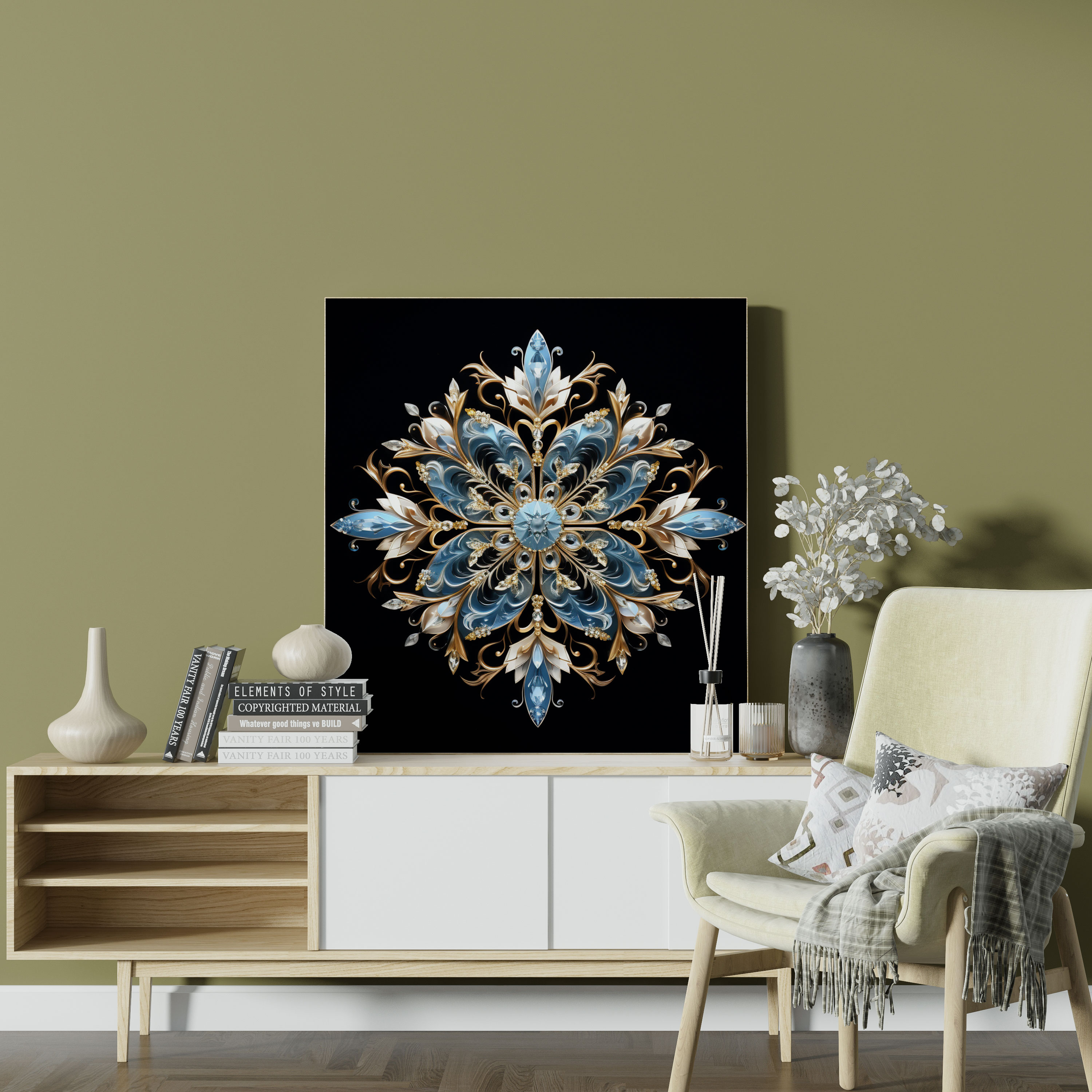 Snowflake Delight Canvas Print - Christmas, Home Decoration, Canvas Wall Art, Christmas