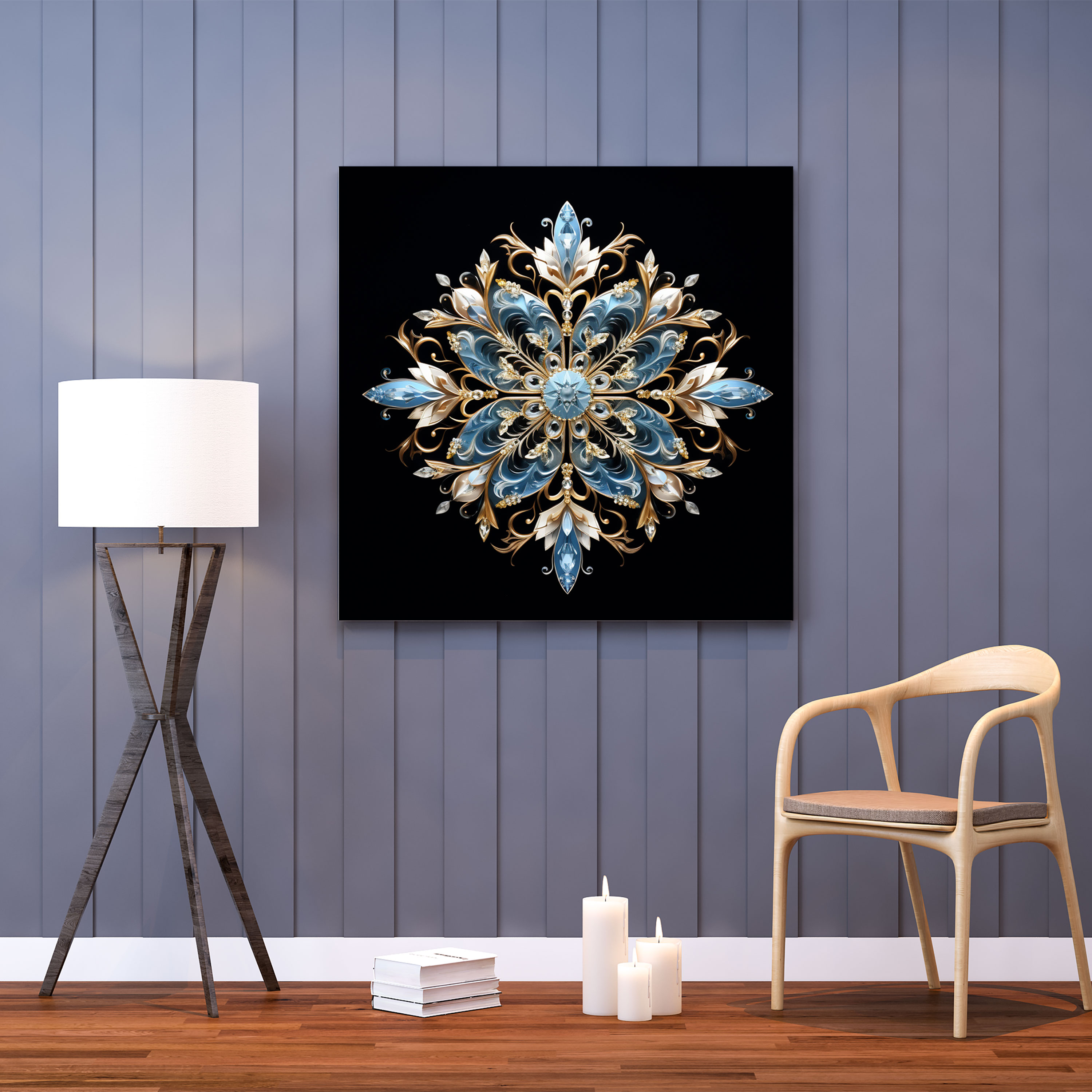 Snowflake Delight Canvas Print - Christmas, Home Decoration, Canvas Wall Art, Christmas