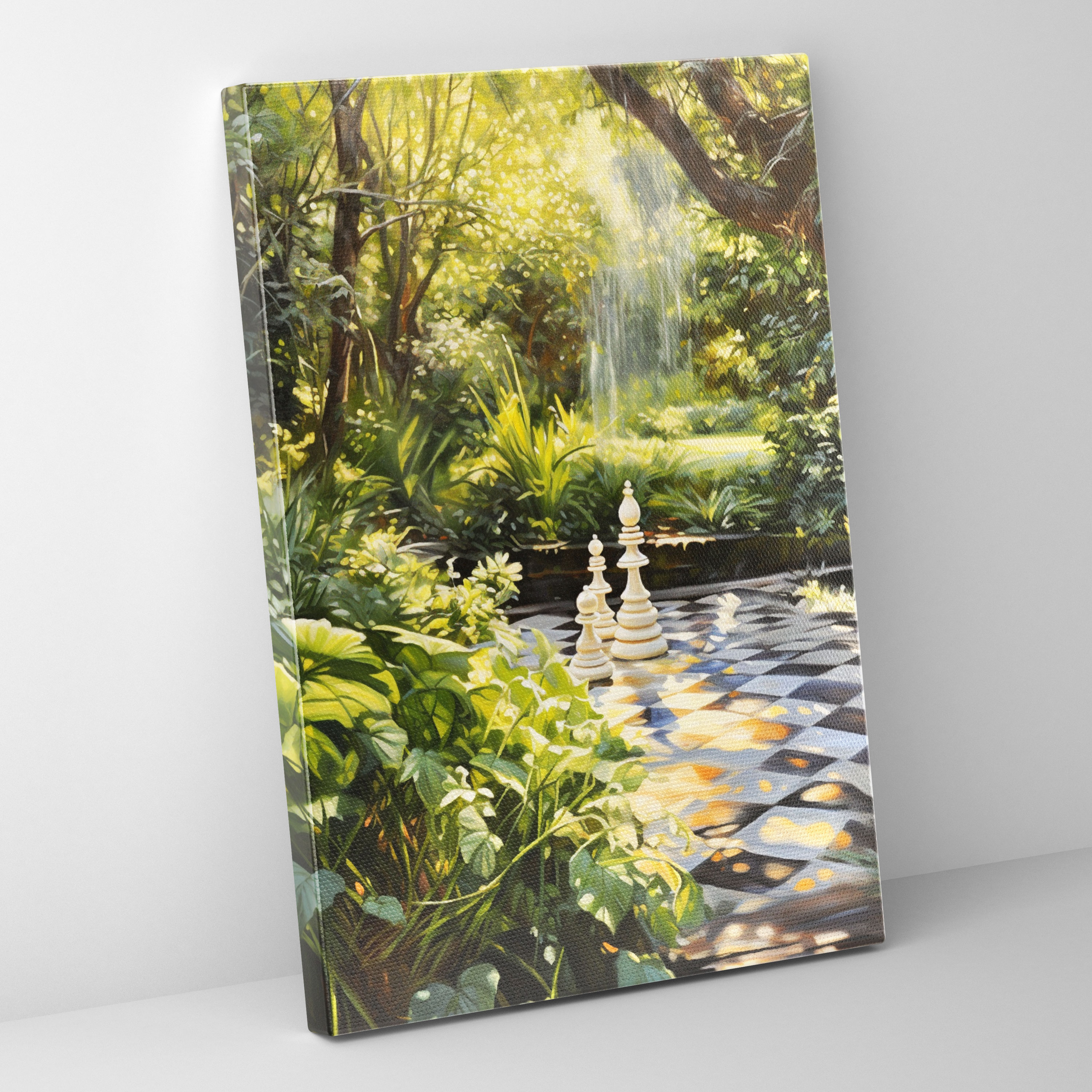 Chess Garden Canvas Print - Chess, Wall Decoration, Canvas, Canvas Wall Art