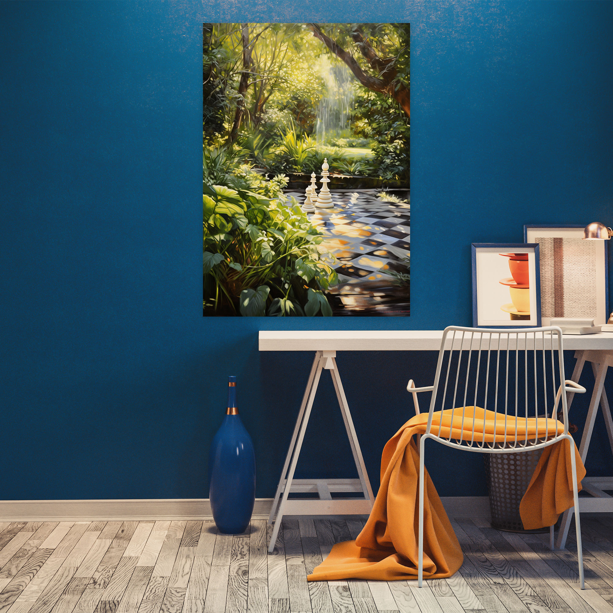 Chess Garden Canvas Print - Chess, Wall Decoration, Canvas, Canvas Wall Art