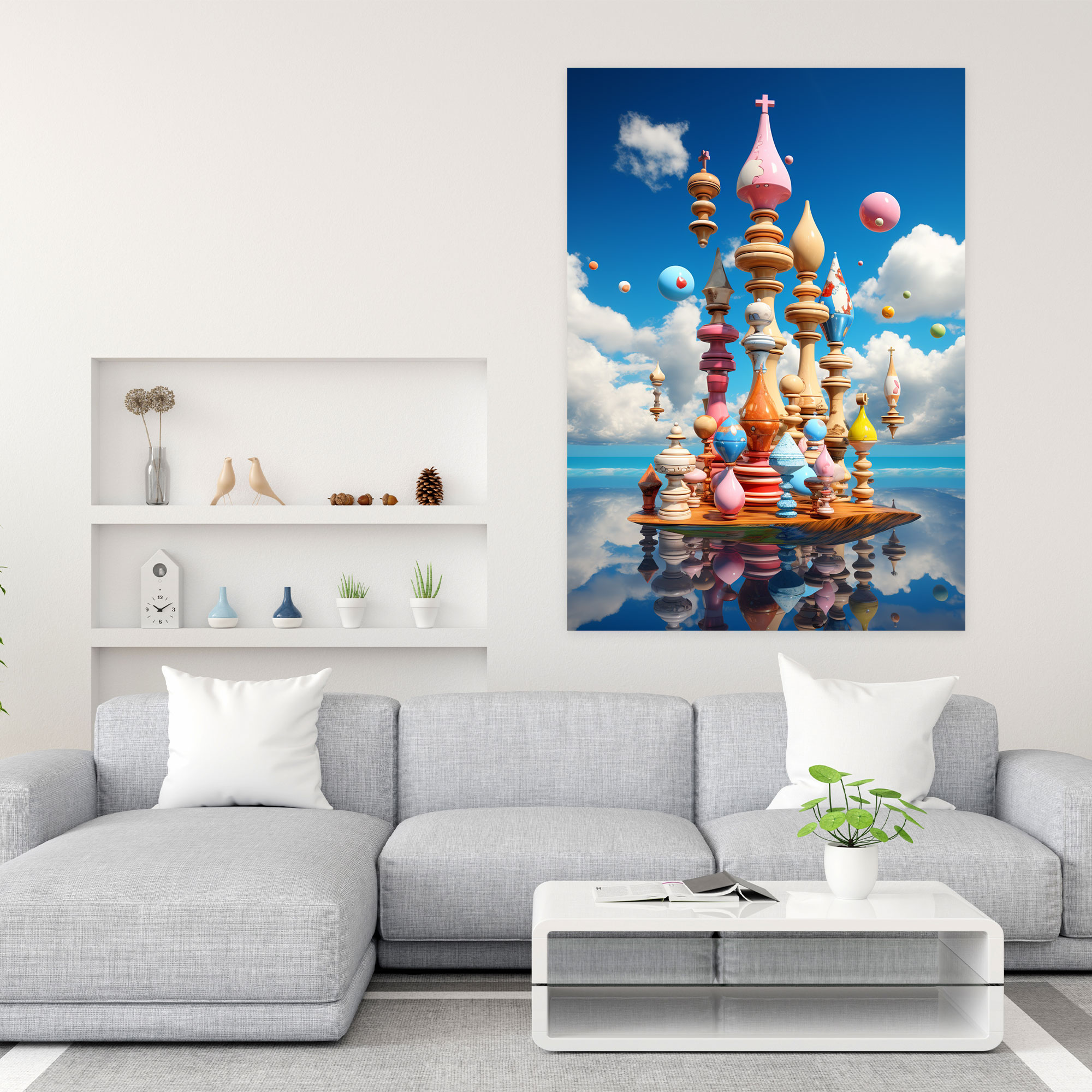 Chess Dreams Canvas Print - Chess, Canvas, Surrealistic, Chess