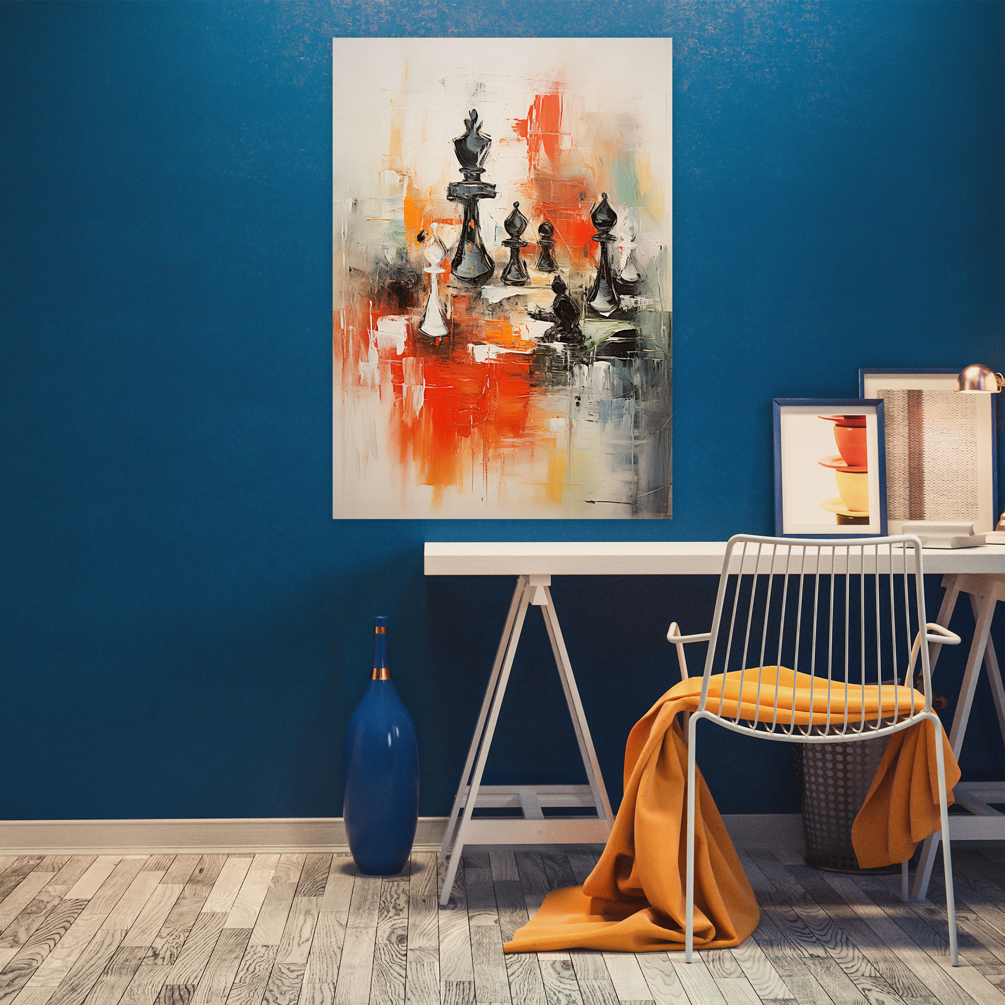 Abstract Chess Expression Canvas Print - Chess, Canvas Wall Art, Home Decoration, Chess