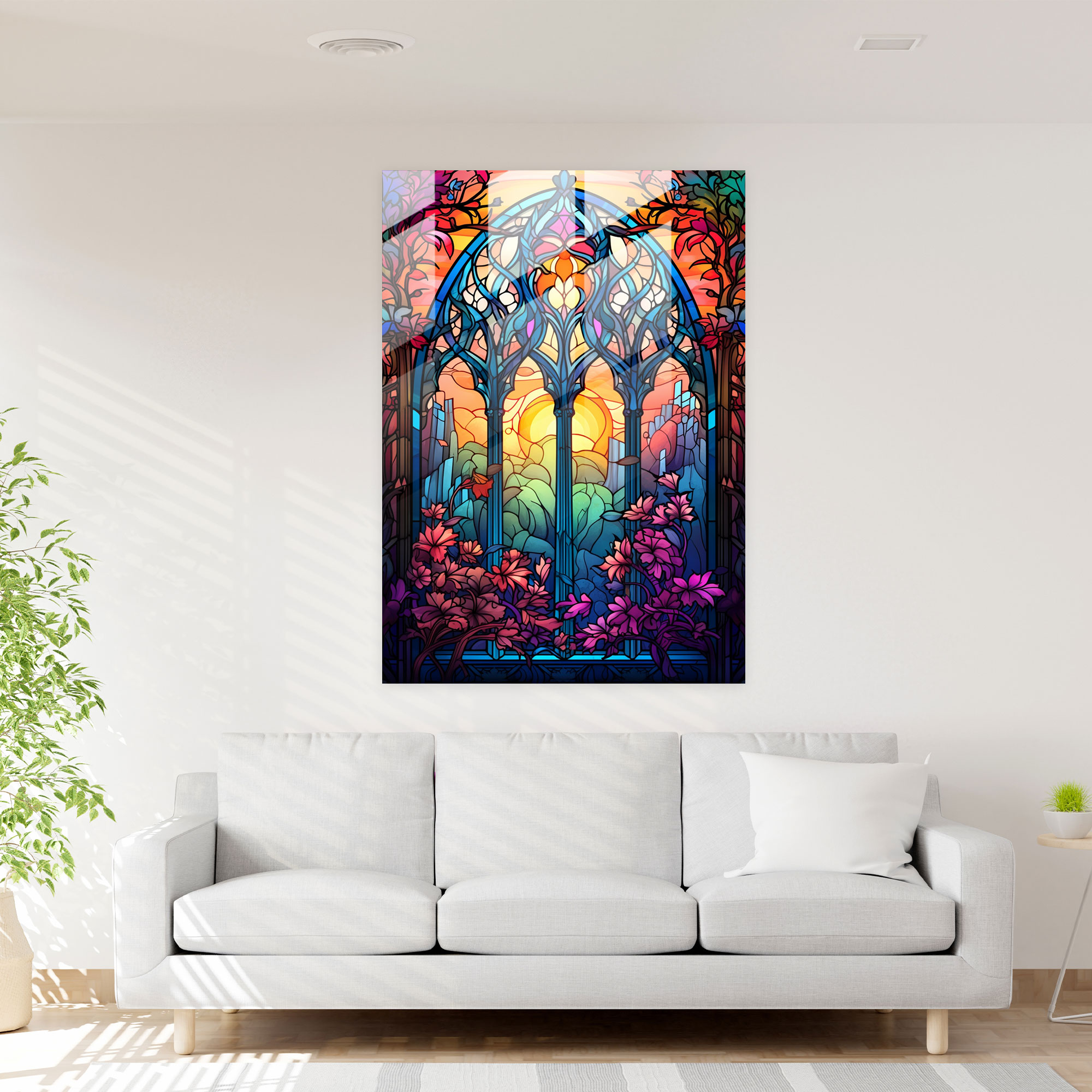 Church Glass Wall Art - Church, Modern Art, Glass Print, Traditional
