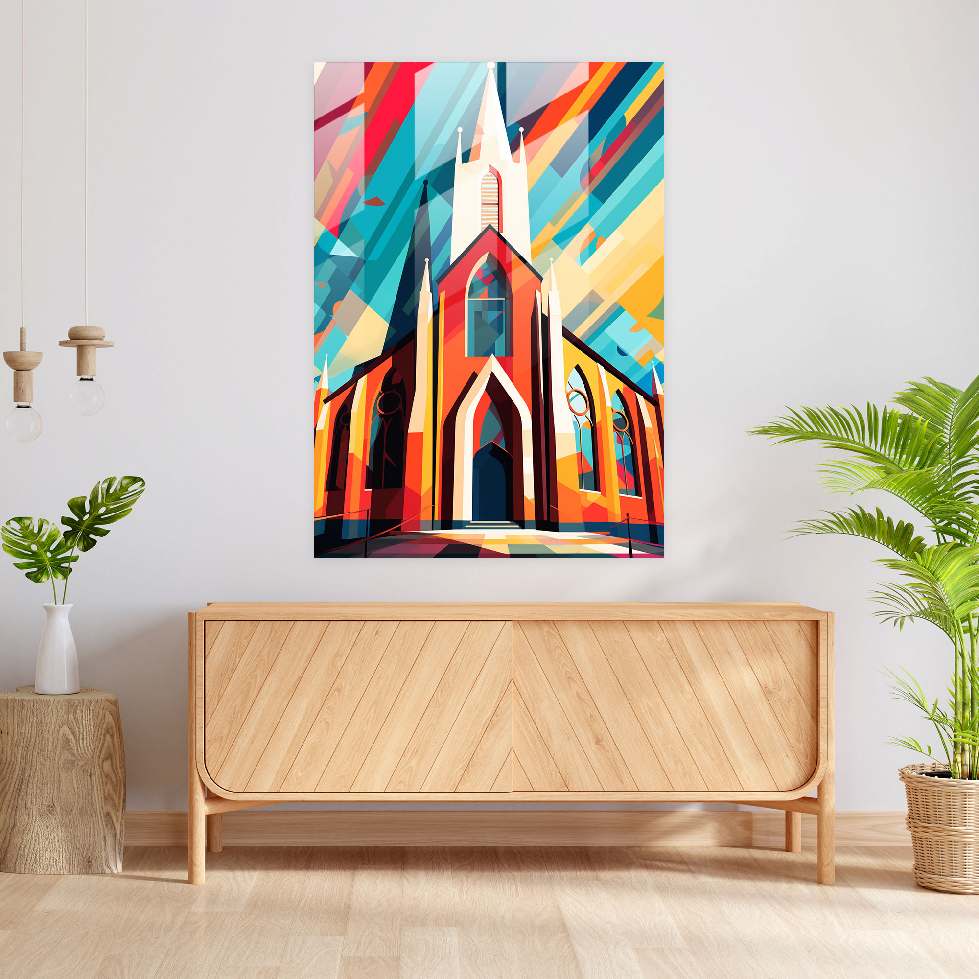 Church Glass Wall Art - Church, Glass Print, Church, Glass Art