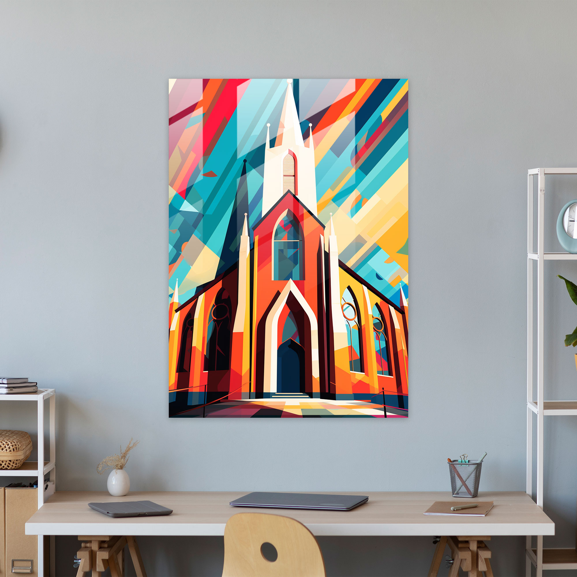 Church Glass Wall Art - Church, Glass Print, Church, Glass Art