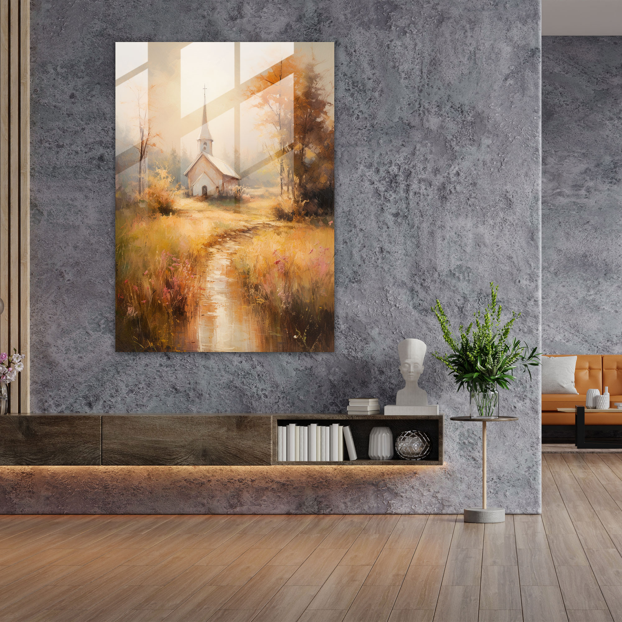 Church Glass Print - Church, Home Decoration, Soft And Dreamy, Nature