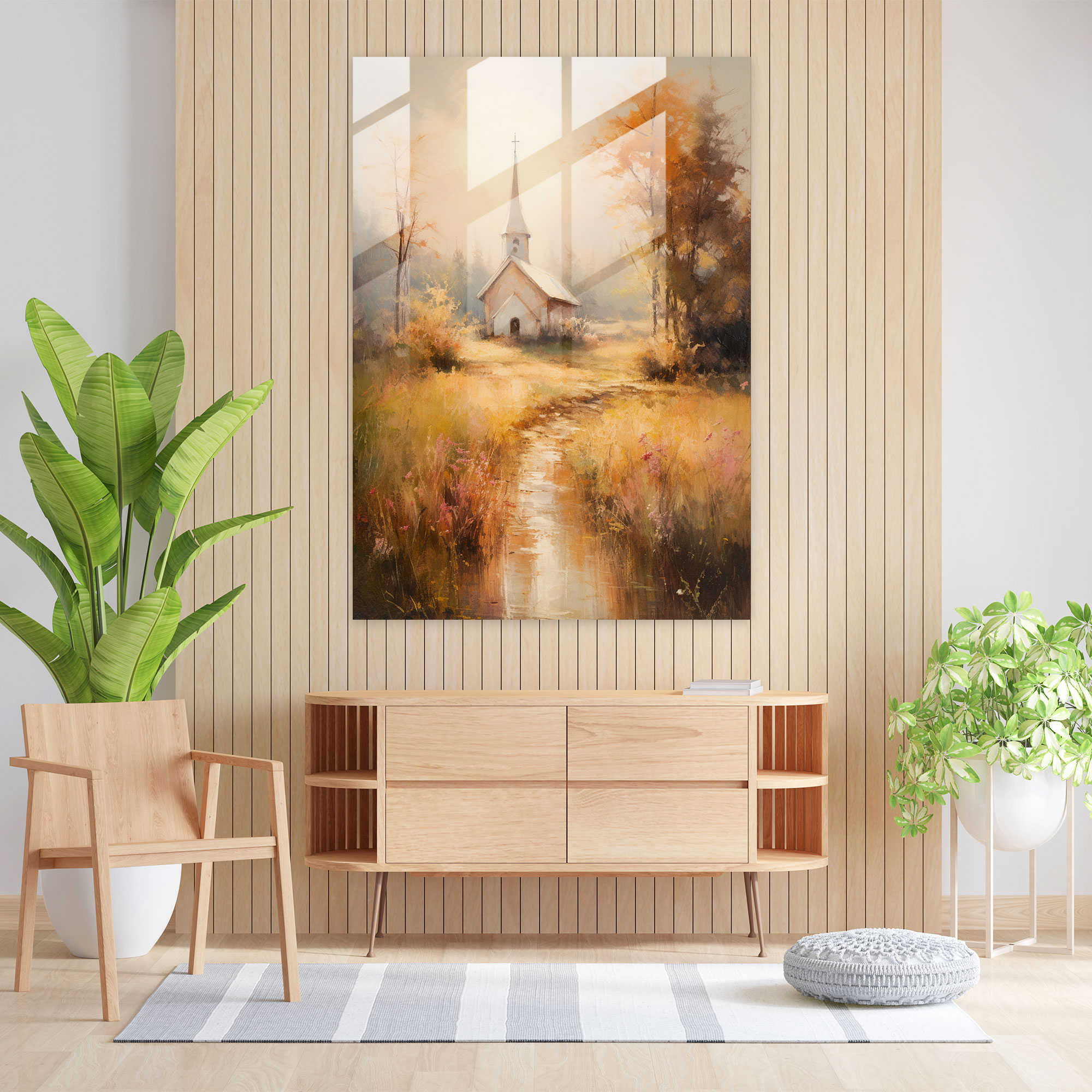 Church Glass Print - Church, Home Decoration, Soft And Dreamy, Nature