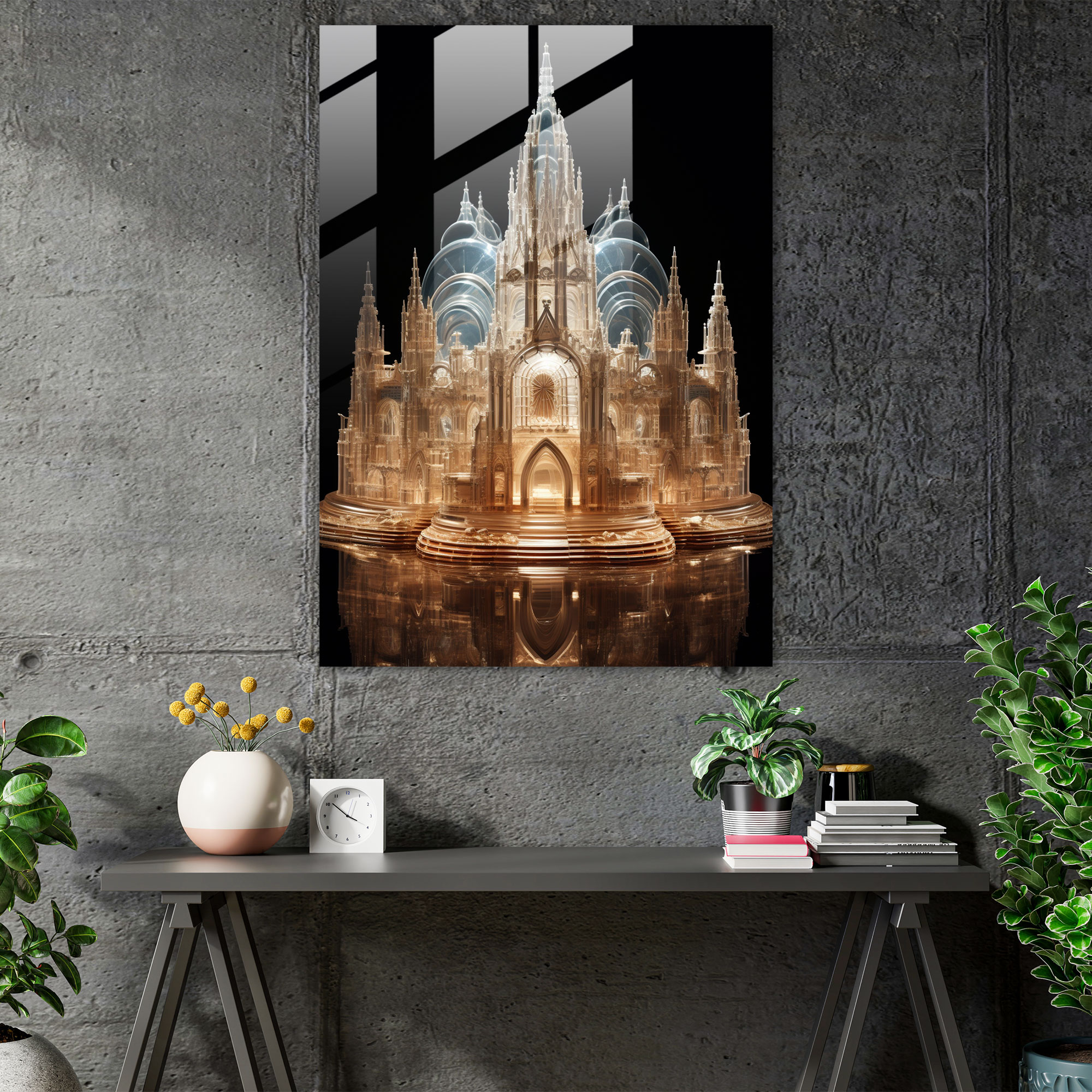 Church Glass Art - Church, Church, Dimension, Home Decoration