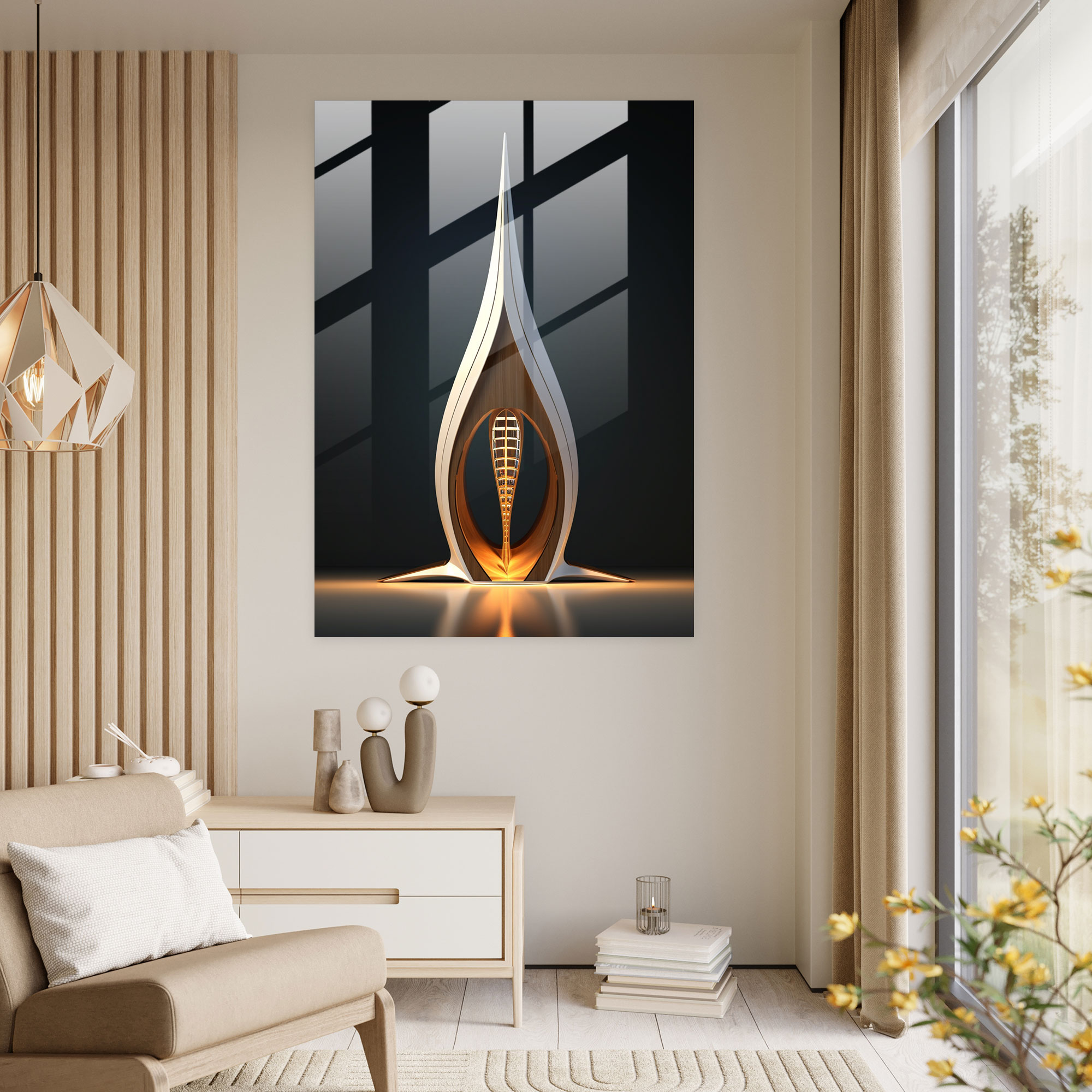 Church Glass Wall Art - Church, Wall Decoration, Home Decoration, Modern Art